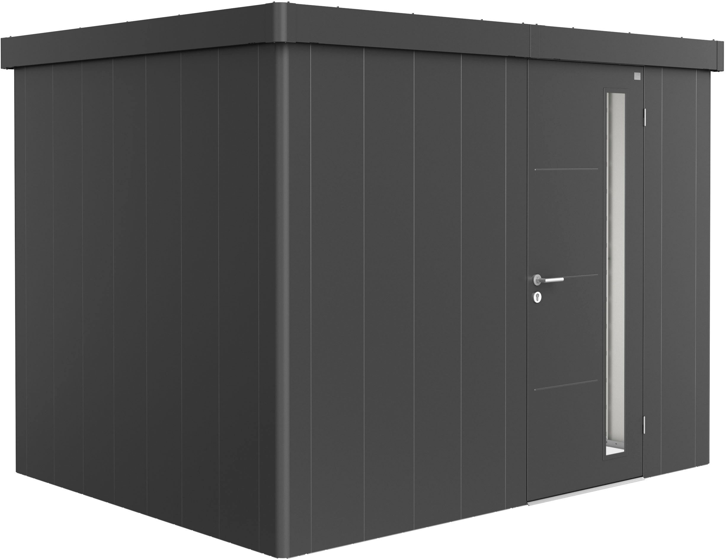 Biohort Gerätehaus NEO Gr. 2C, verschiedene Farben, BxT: 292x236 cm, stylisches Gartenhaus mit Flachdach