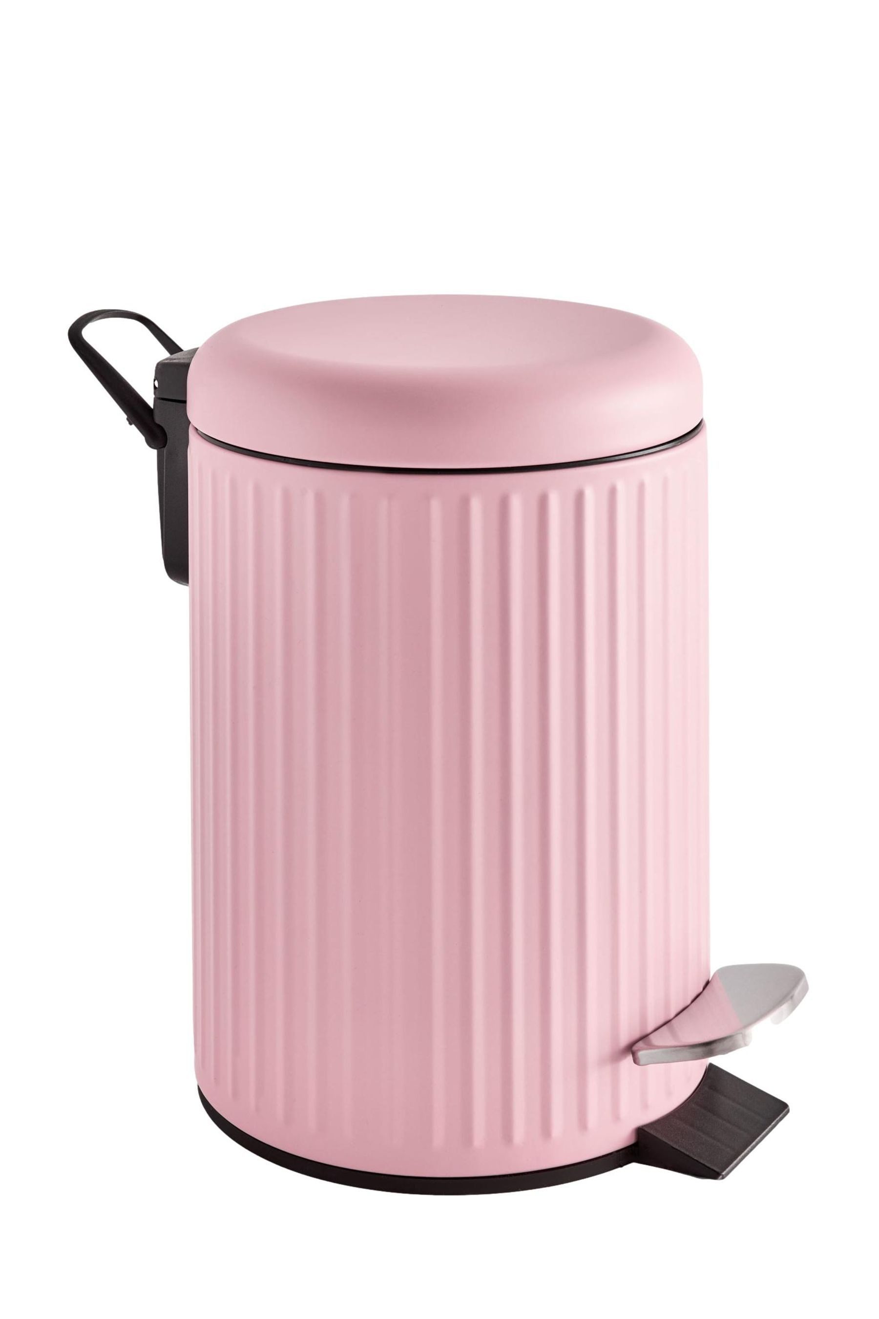 Next Mülleimer Gerippter 3-Liter-Treteimer mit Softclose-Deckel