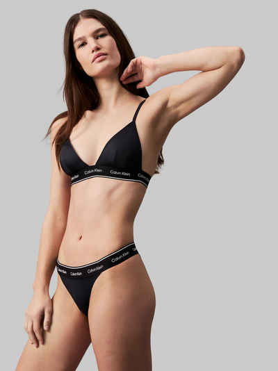 Calvin Klein Swimwear Triangel-Bikini-Top TRIANGLE-RP, mit Logoschriftzügen auf dem Unterband
