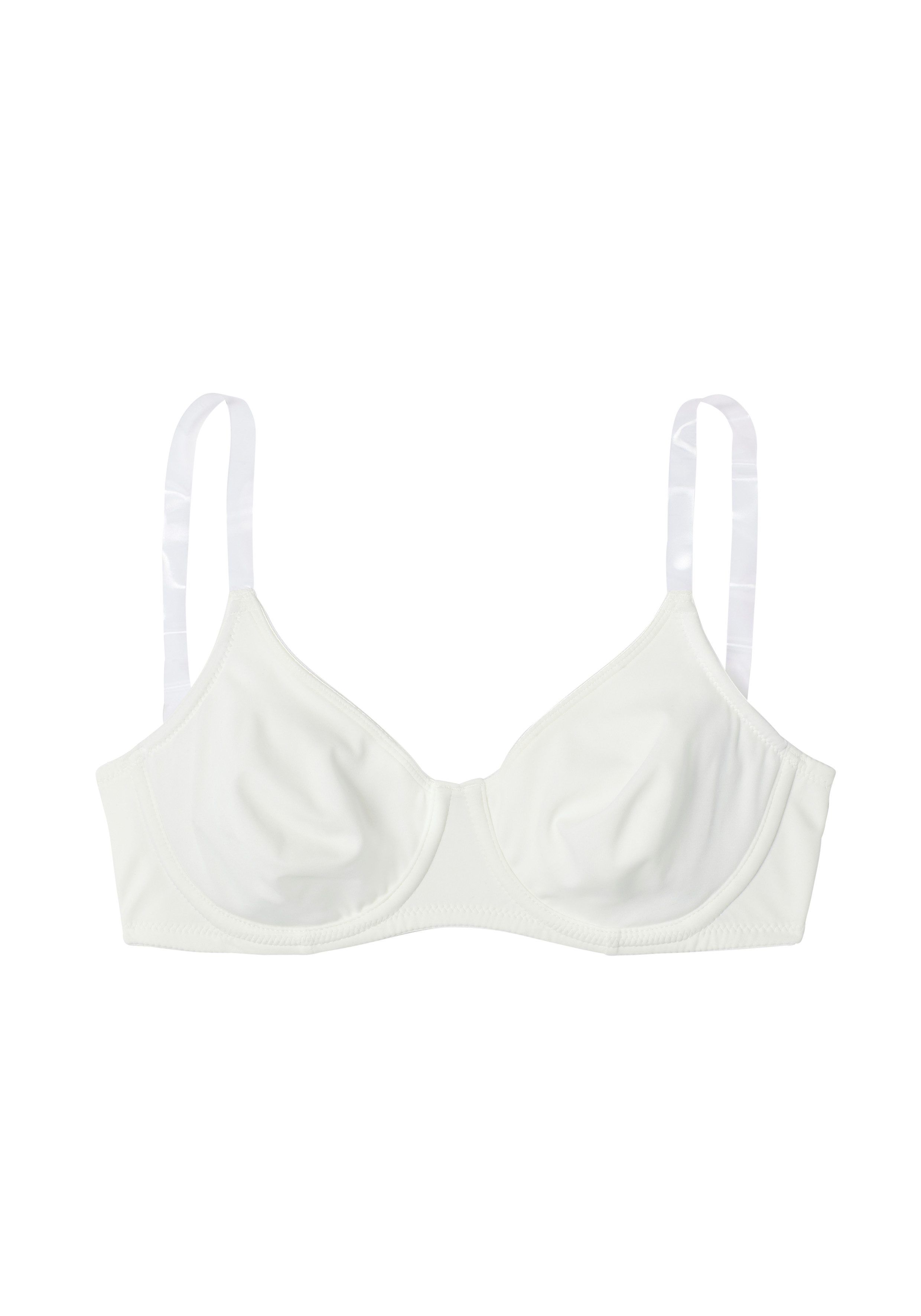 Nuance T-Shirt-BH mit Bügel, ohne Schale und mit transparenten Trägern, Basic
