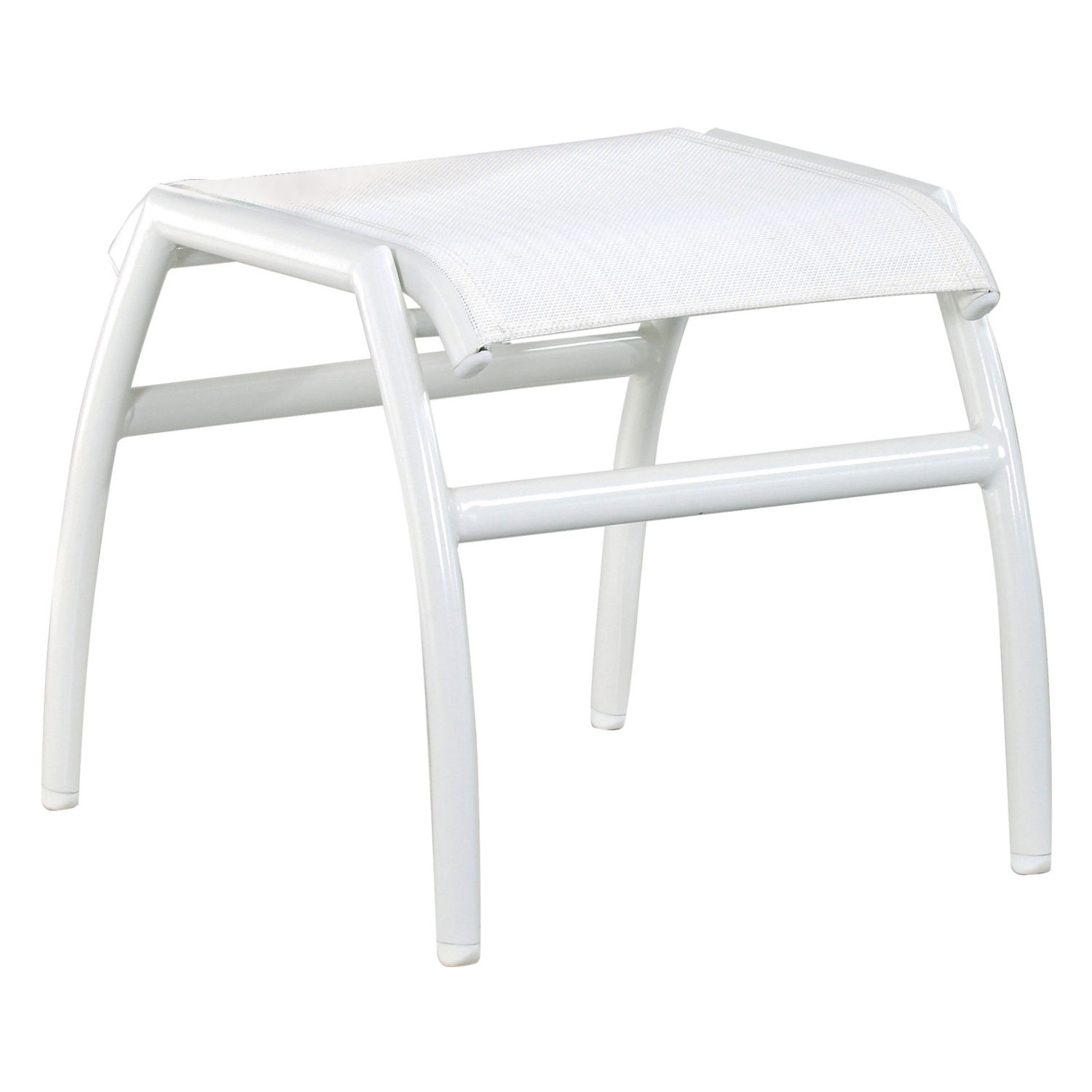Inko Gartenlounge-Hocker Inko Fußhocker Frisco Alu/Textilen Sitzhocker 45x48x46 cm 3 Farben