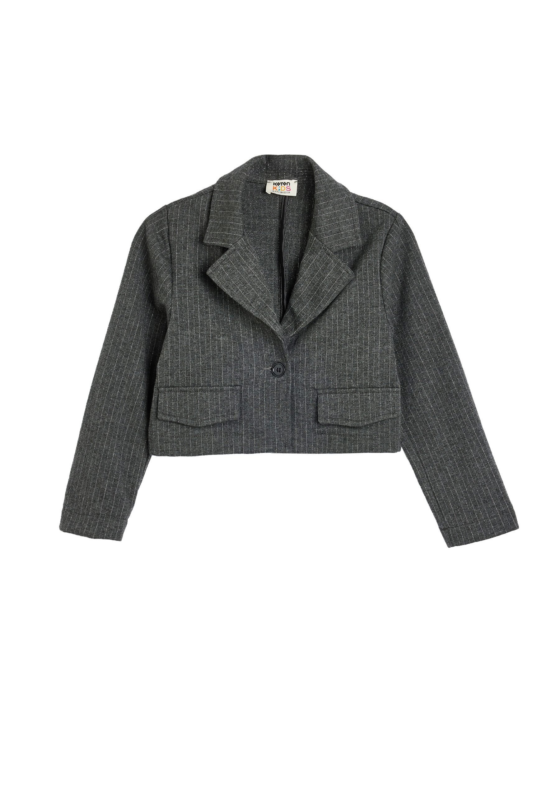 Kurzjacke Regular Mit Knöpfen