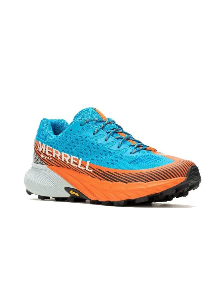 Agility Peak 5 GTX (wasserdicht, Rock Plate) hellblau/orange Herren Laufschuh