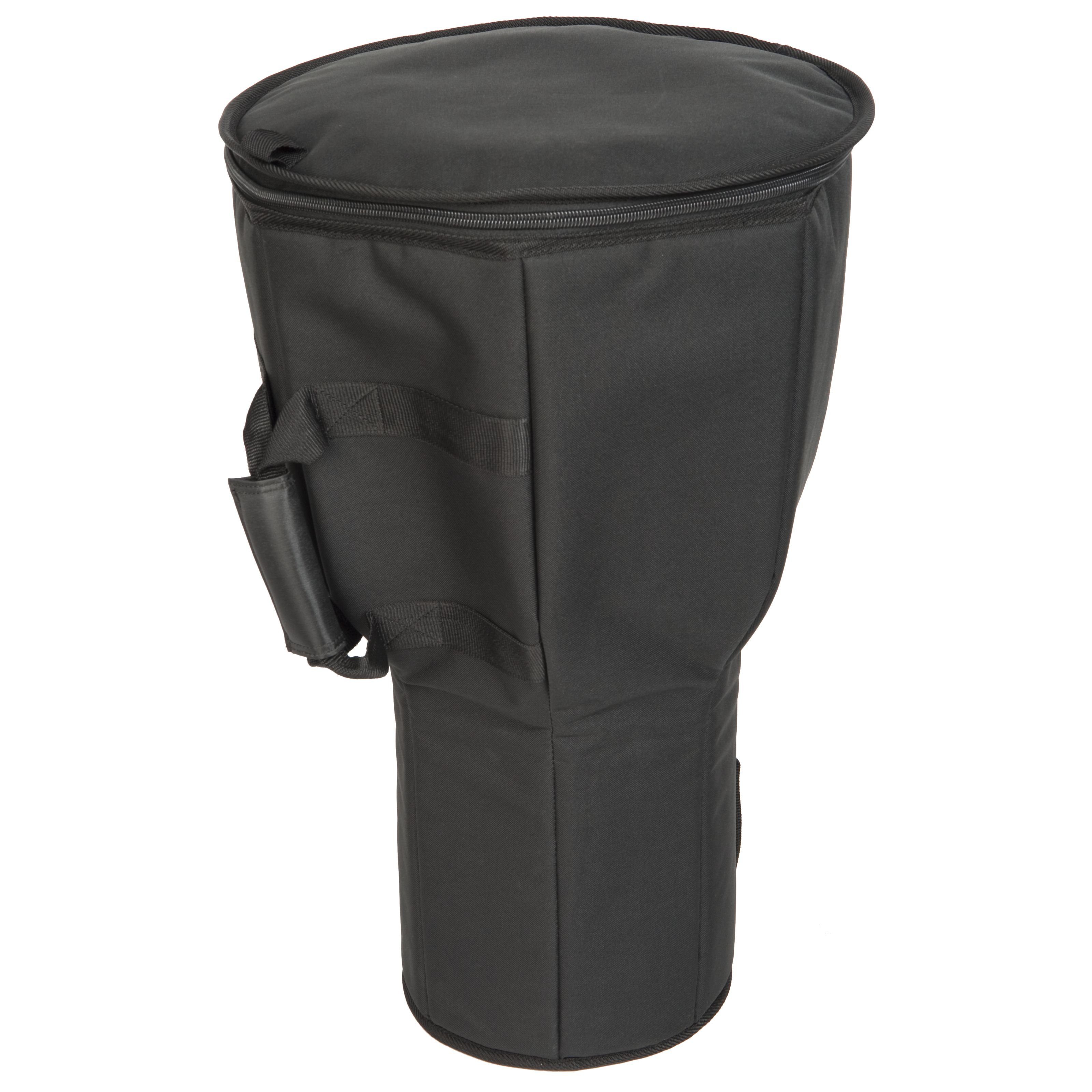FAME Aufbewahrungstasche (Easy Travel M Djembe Bag Medium 15.5" Durchmesser 26" Tiefe Gepolstertes Nylon Extra Starker Reißverschluss Wasserabweisend Schwarz Perfekt Passend Schützend für Djembe Percussion, Bags und Cases, Percussion Bags), Djembe Tasche, Gepolstert, Wasserabweisend