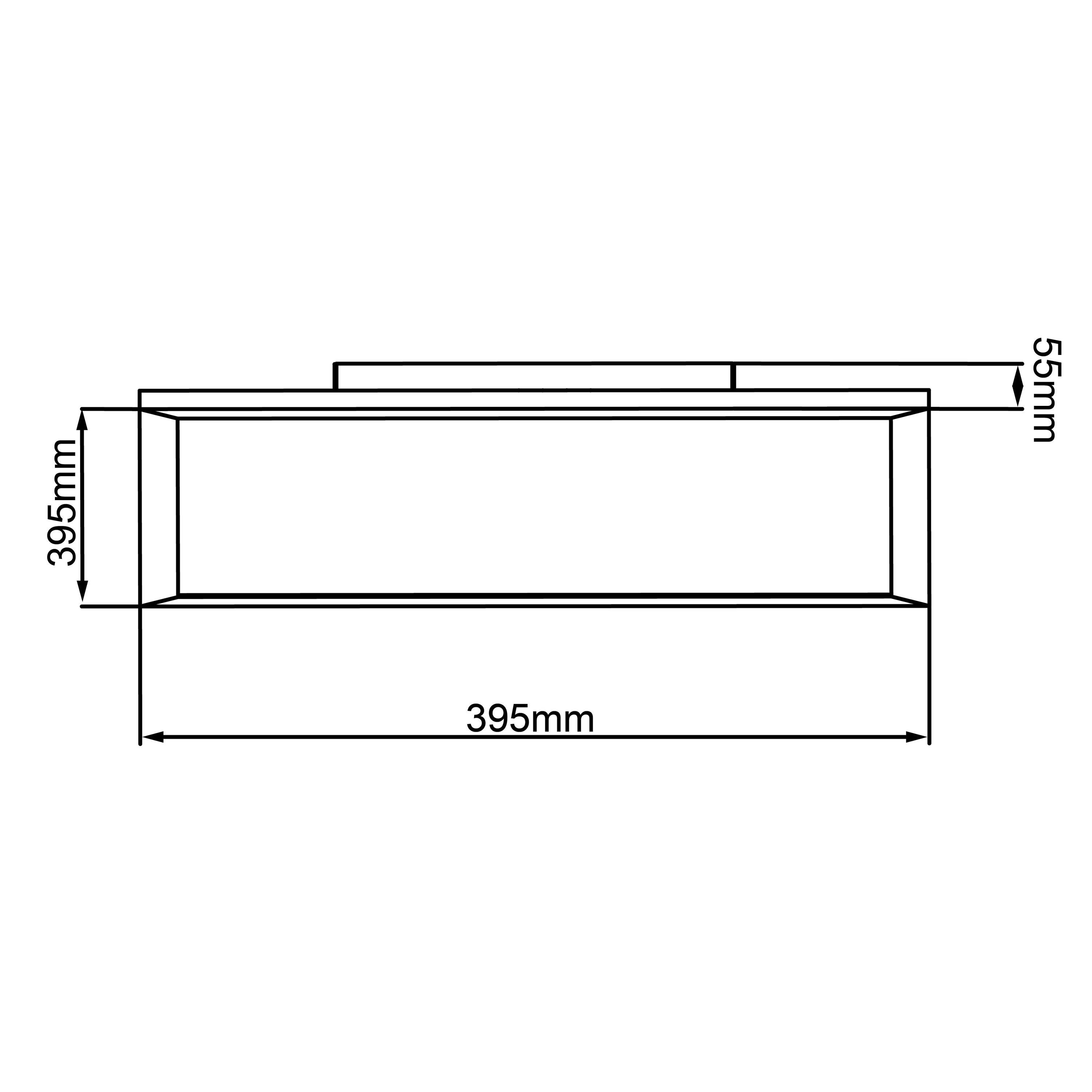 Brilliant Aufbauleuchte Allie, 2700-6500K, Deckenaufbau-Paneel 25W 40x40cm 1x LED weiß Allie integrie Lampe LED