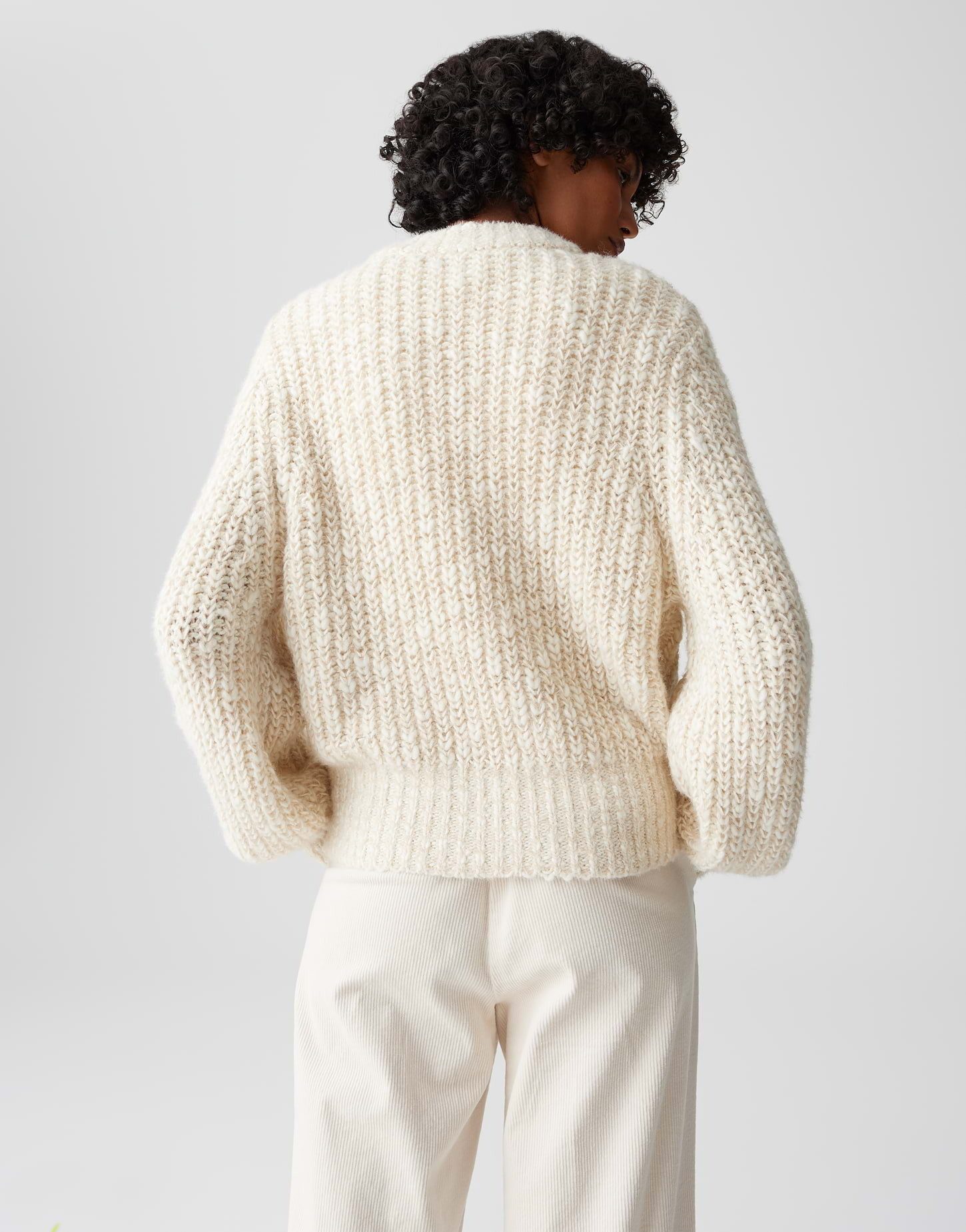 OPUS Strickpullover PALIZIA Chunky aus Wollmix lockere Passform, weicher Griff