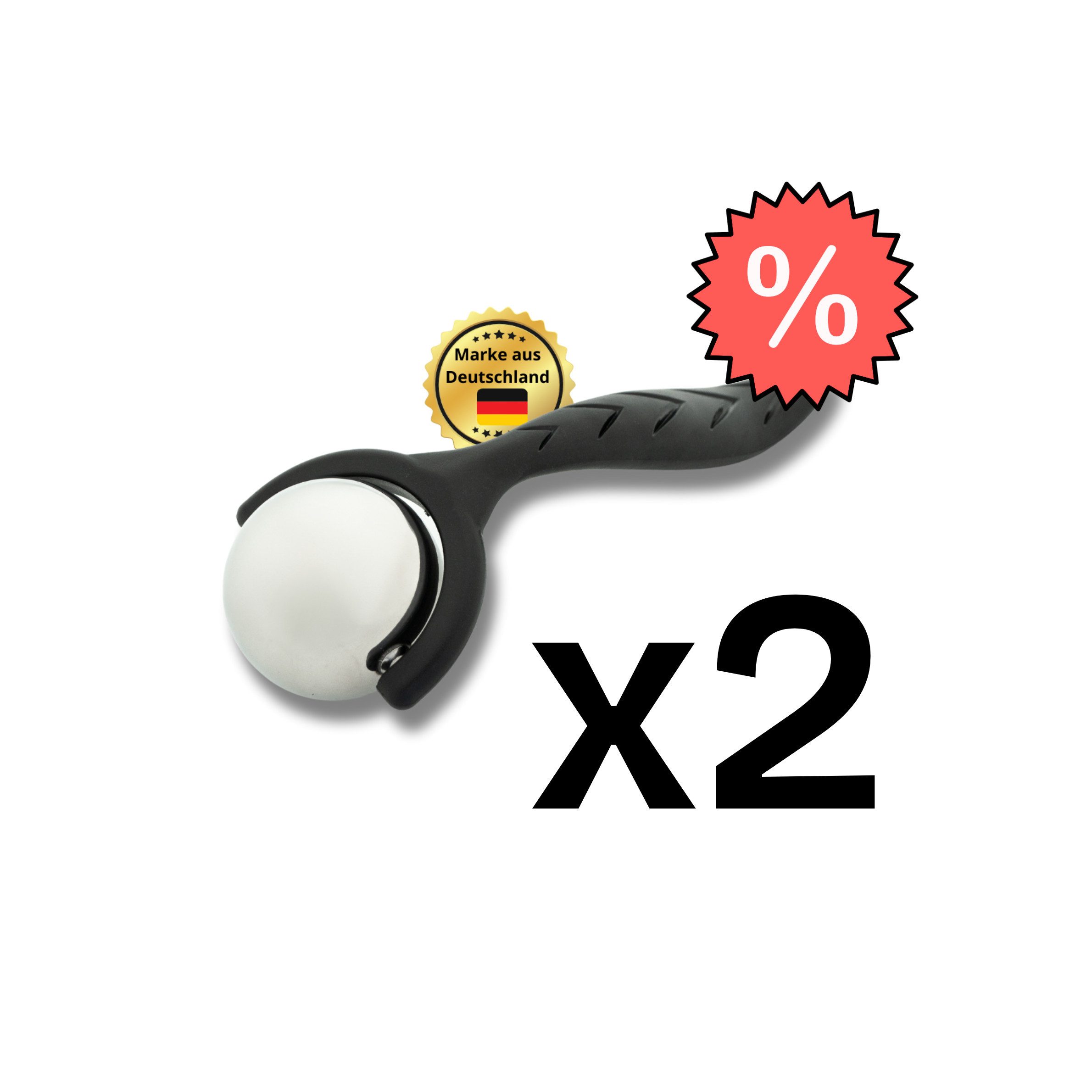 Winch Massageroller Massageroller mit entspannender Wärme-/Kältetherapie-Funktion, 2-tlg., Massageroller mit Griff, Massageroller mit Wärme-/Kältefunktion
