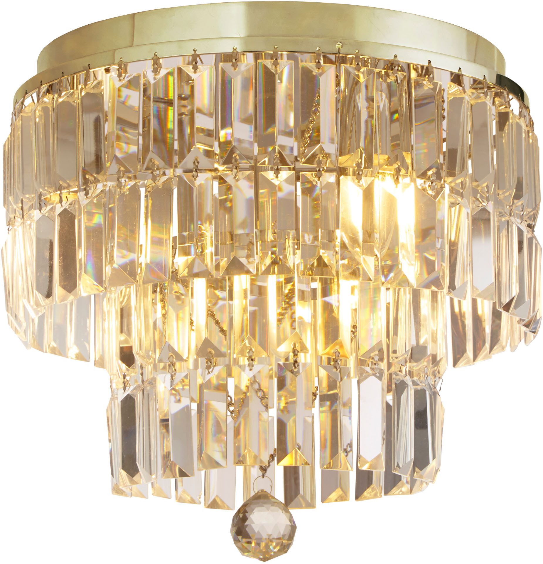 Searchlight Deckenleuchte Empire 4Lt Flush, Leuchtmittel wechselbar