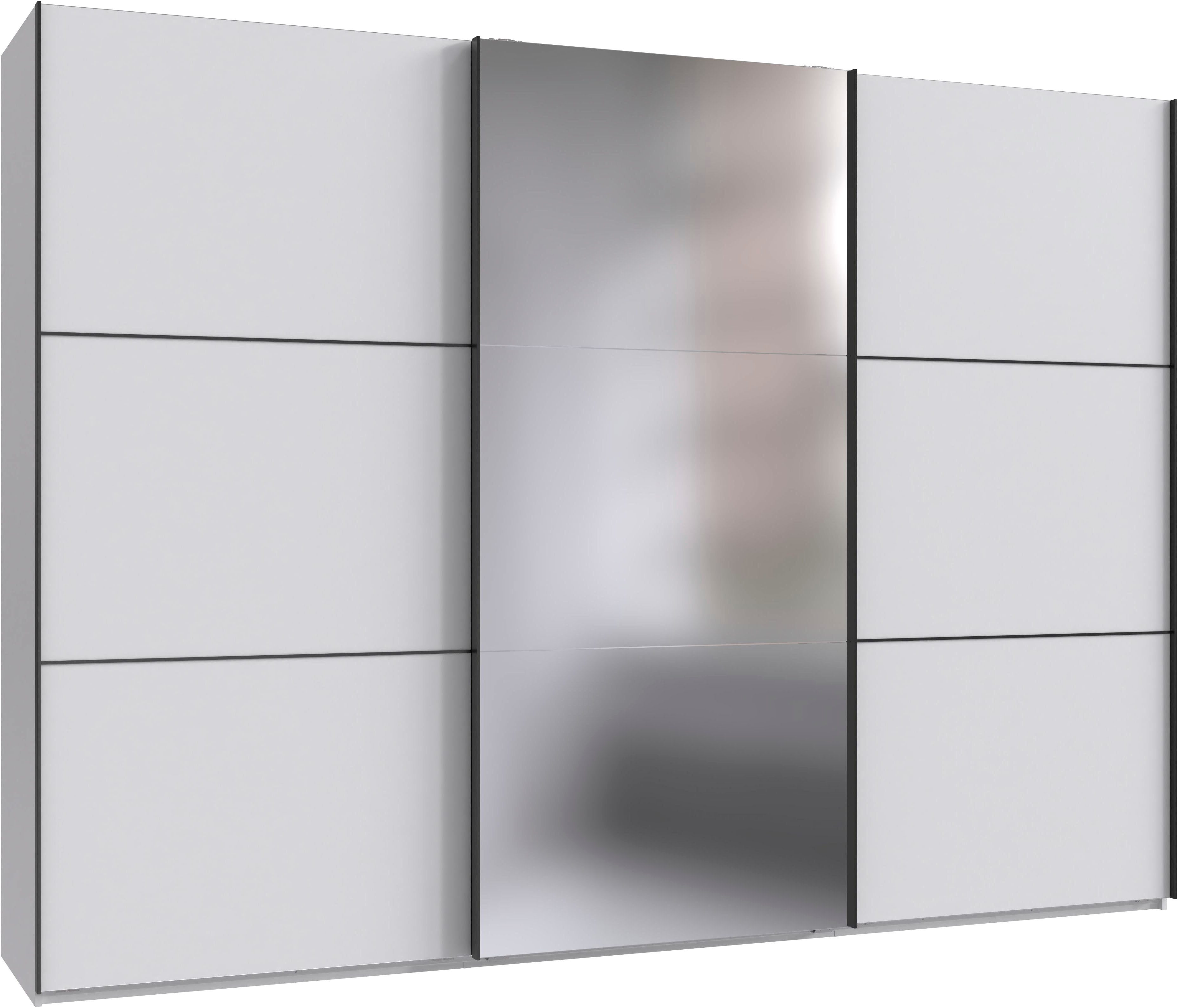 Wimex Kleiderschrank Indiana by fresh to go, wahlweise mit oder ohne Spiegel (INKLUSIVE Innenausstattung und Selbsteinzug für die Türen) große Breiten250 oder 300cm, mit oder ohne Glasfront, Made in Germany