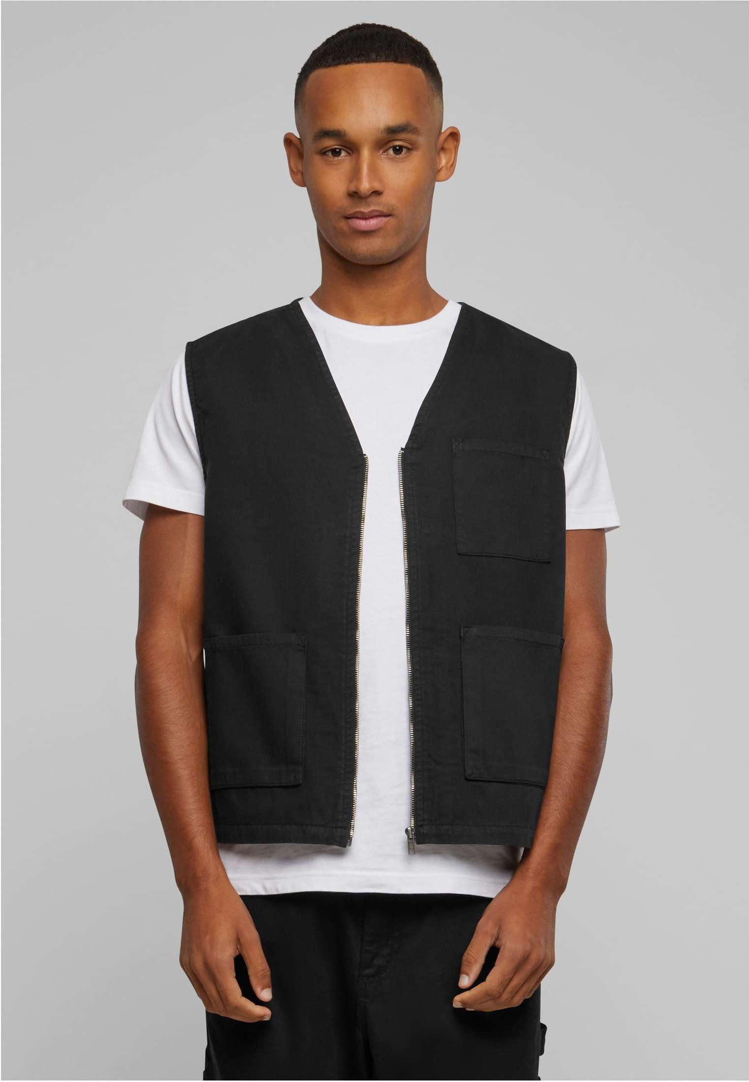 URBAN CLASSICS Funktionsweste Organic Cotton Vest Herren Weste