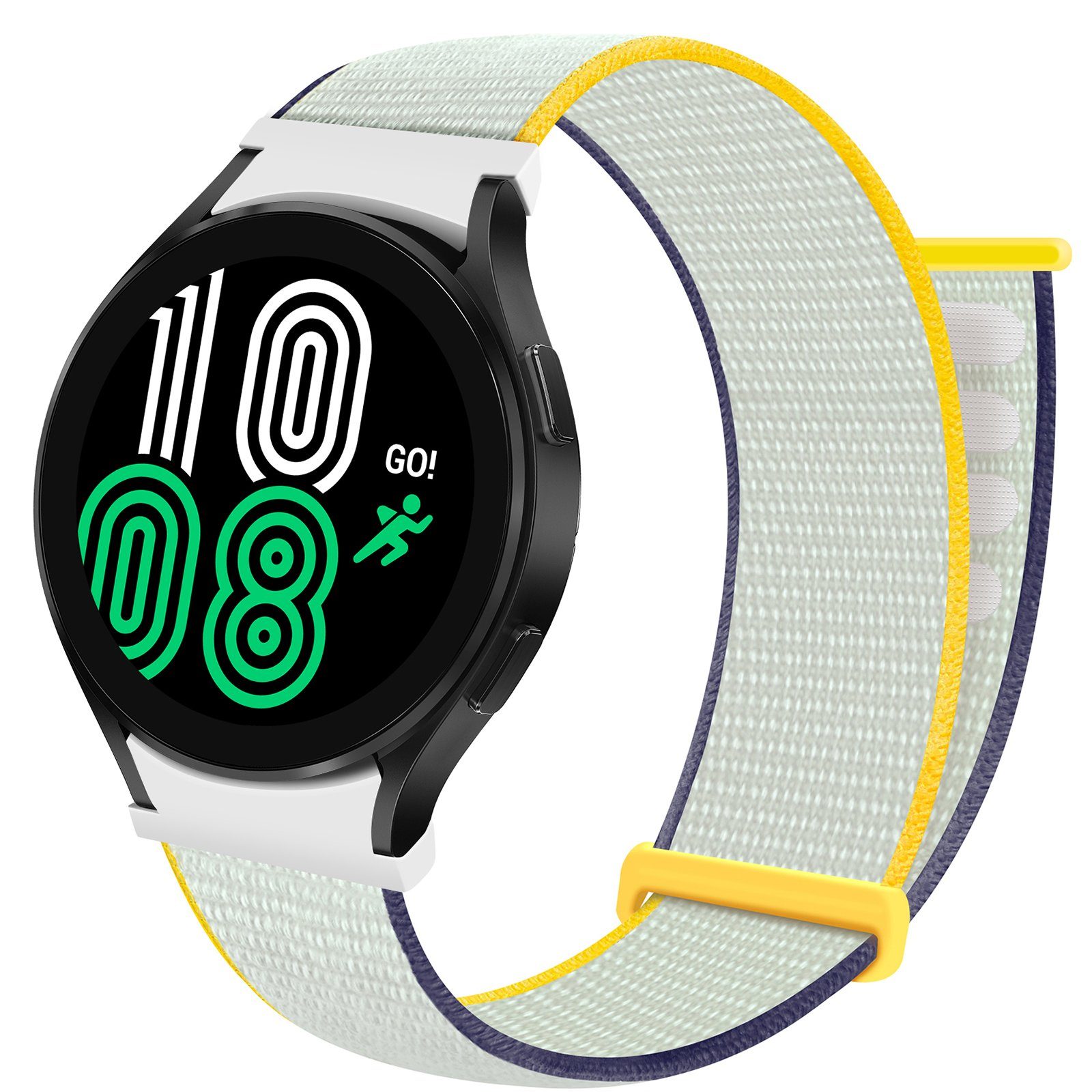 ELEKIN Smartwatch-Armband für Samsung watch 4 Armband Galaxy magic buckle 40/42/44/46mm Nylon Farbe Meersalz