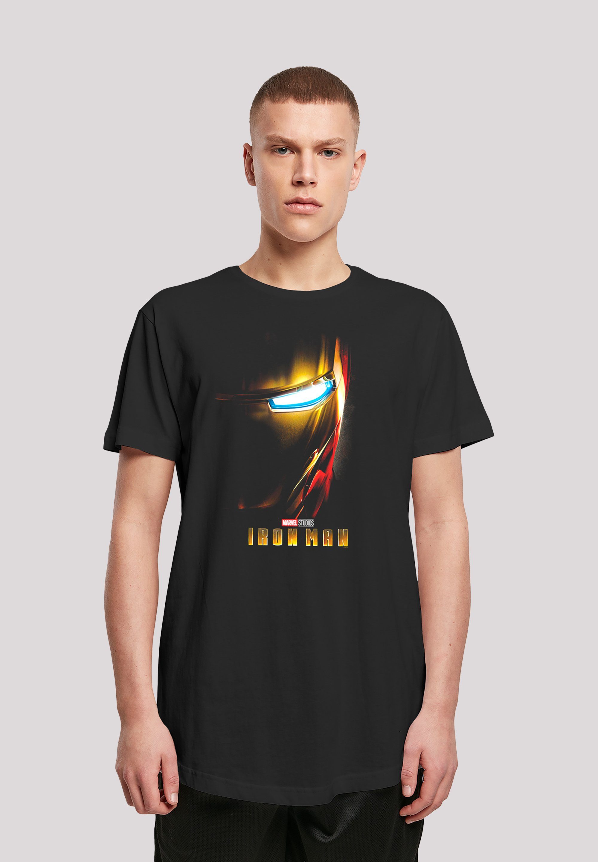 Poster F4NT4STIC Marvel Print, Studios lang T-Shirt geschnittenes Iron T-Shirt Man Herren Extra