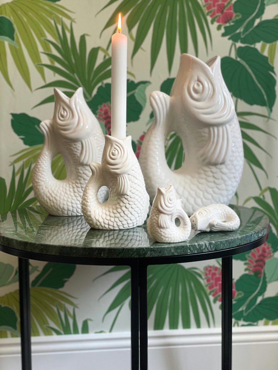 Giftcompany Kerzenhalter Monsieur Carafon Kerzenhalter Fisch XS azure 12,7c günstig online kaufen