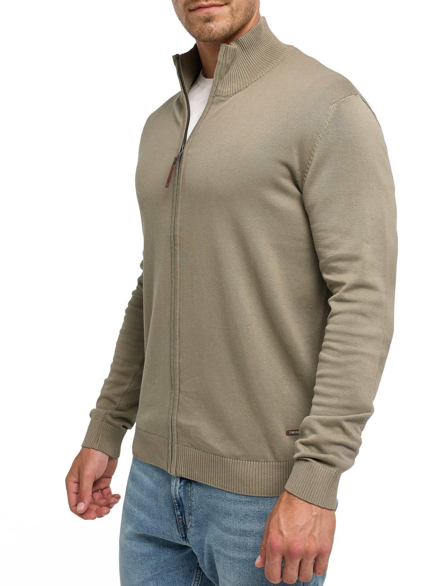 Indicode Strickjacke INArkmill cardigan Baumwolle, regular fit