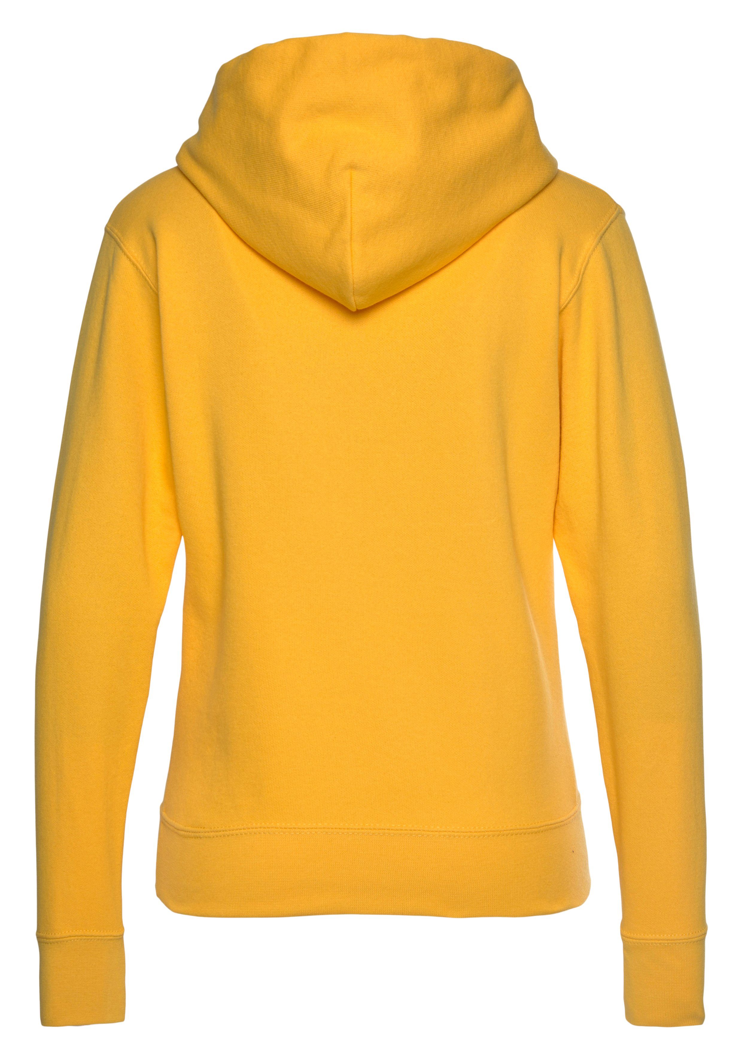 Fruit of Sweatshirt Lady-Fit hooded the Loom Sweat sonnengelb Classic