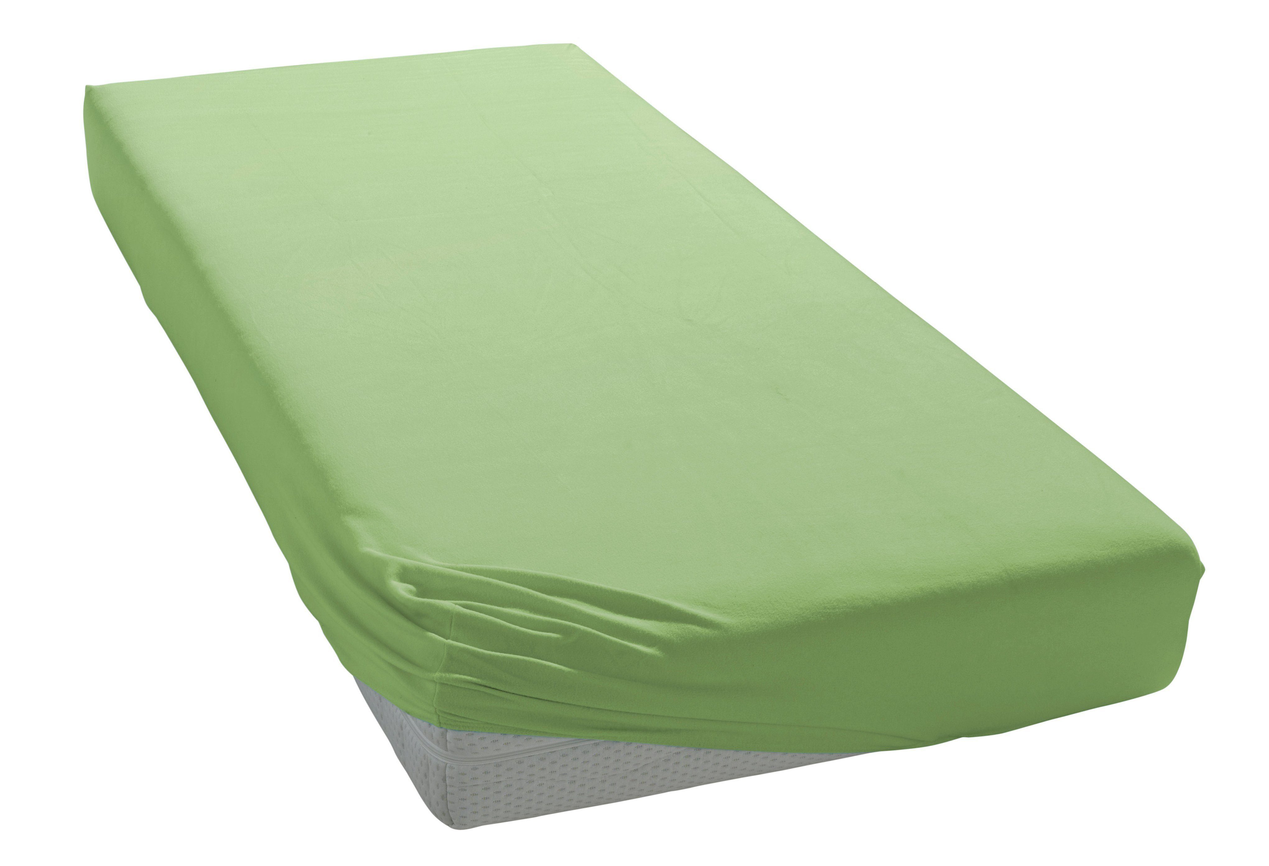 bellana Spannbettlaken bellana Aqua mit Elasthan, 160 g/m², Jersey-Elasthan, Gummizug: rundum, (1 Stück), Spannbetttuch für Matratzen bis 35cm Höhe, bügelfrei, faltenfrei