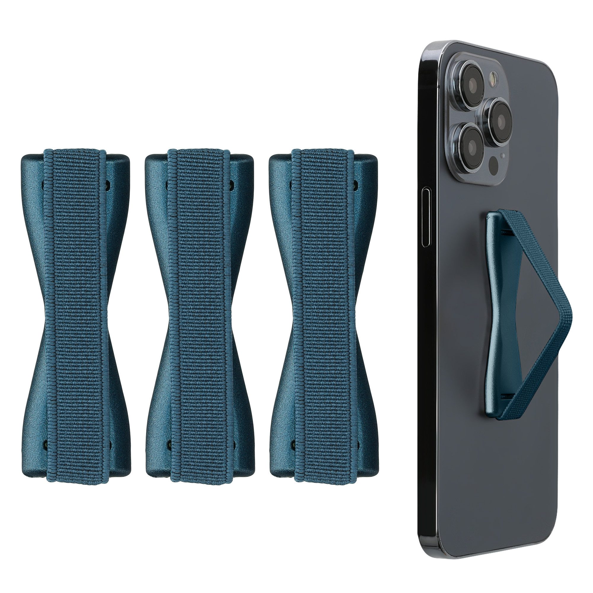 kwmobile Поп-сокеты Smartphone Fingerhalter 3 Set, (3-tlg., Handy Halter Griff Halterung Einhandbedienung - 3x Handyhalter)