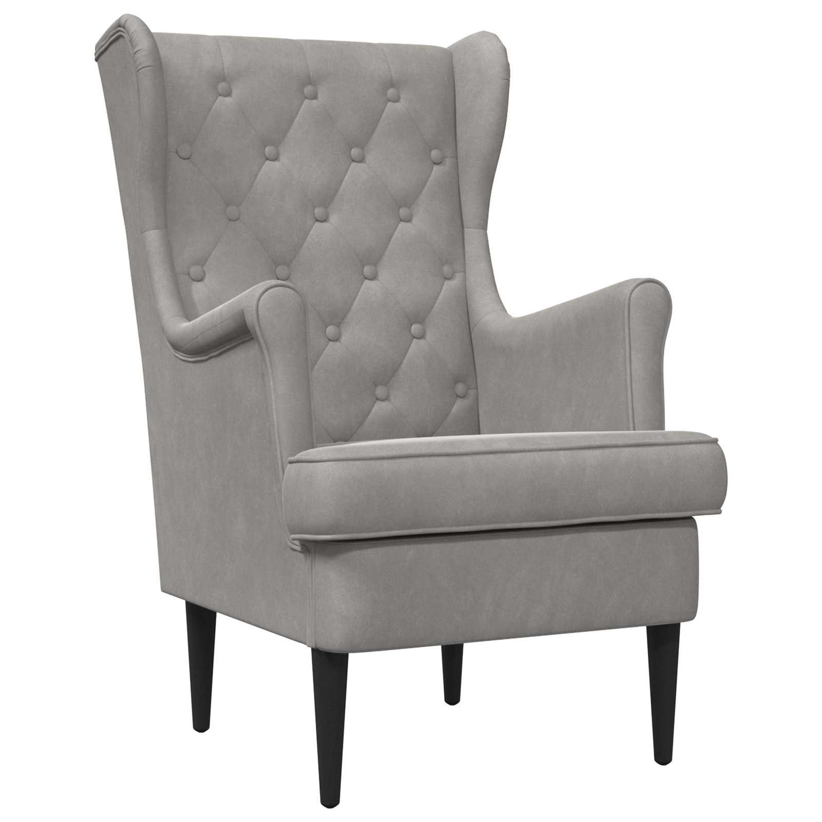 vidaXL Sessel 65 x 79 x 100 cm Sessel Ohrensessel Relaxsessel Wohnzimmer Vintage Hel