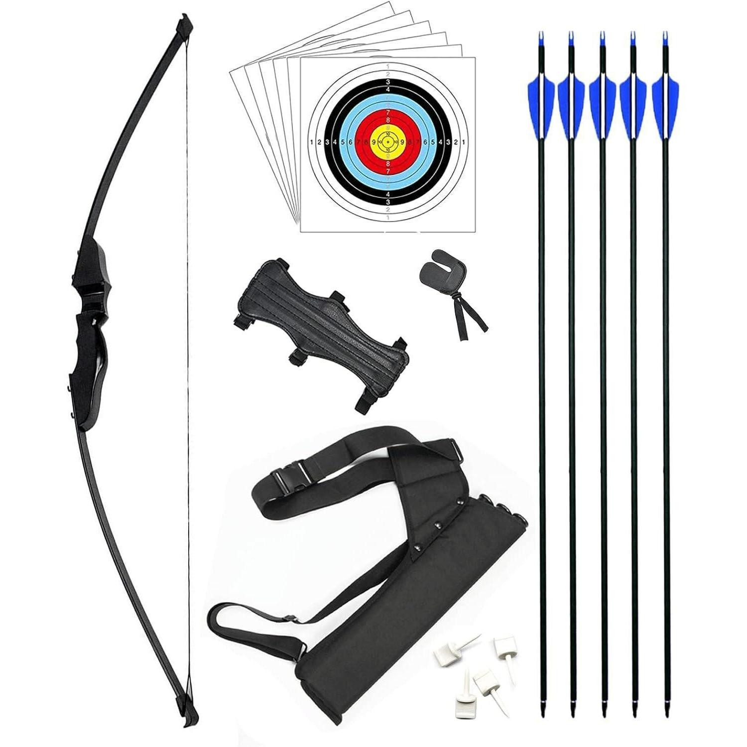 LuxusKollektion Recurvebogen Recurvebogen Pfeil Set 40lbs Erwachsene Anfänger Jagd Prime-Set