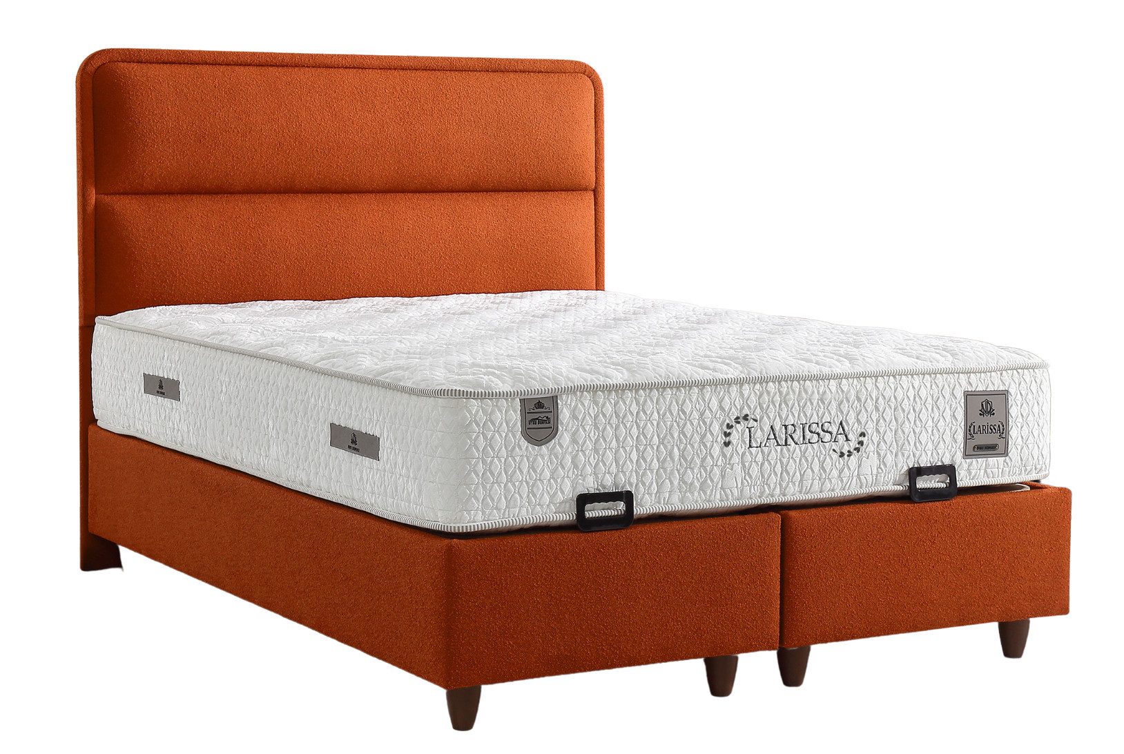 Villa Möbel Boxspringbett Larissa (Bett), XXL-Bettkasten mit Gasdruckfedern  mühelos & geräumig