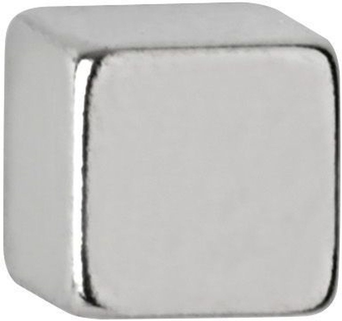 MAUL Magnet Neodym-Würfelmagnet 5x5mm 1100g hellsilber VE=10 Stück