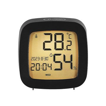 AUKUU Wecker Einfache Einfache Multifunktionsuhr für Temperatur und Luftfeuchtigkeit kompakte LCD Uhr kreativer Nachttischwecker