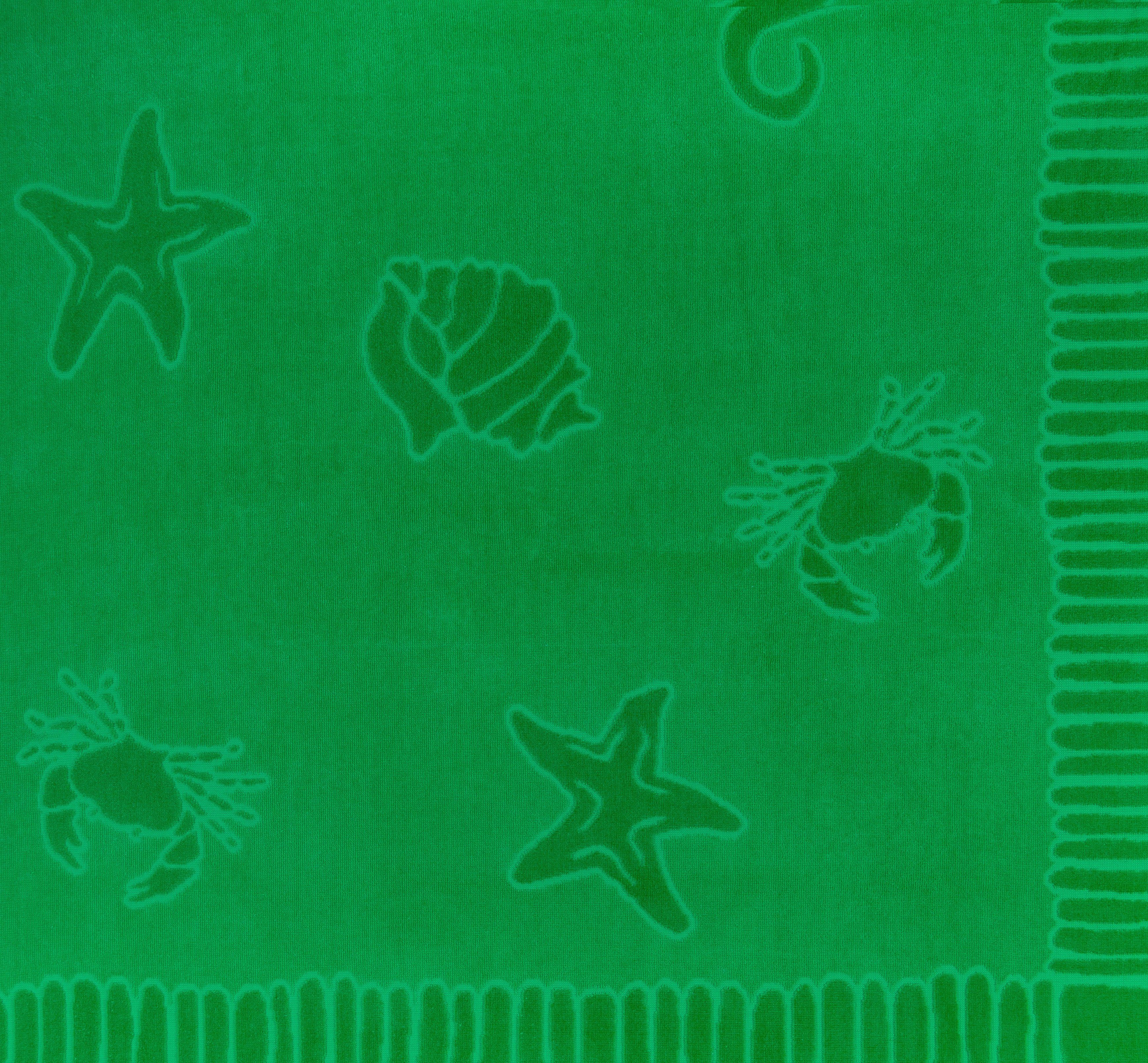 vom Frottier ZOLLNER (1-St), grün x 100% 200 cm, 100 Hotelwäschespezialisten Baumwolle, Strandtuch,
