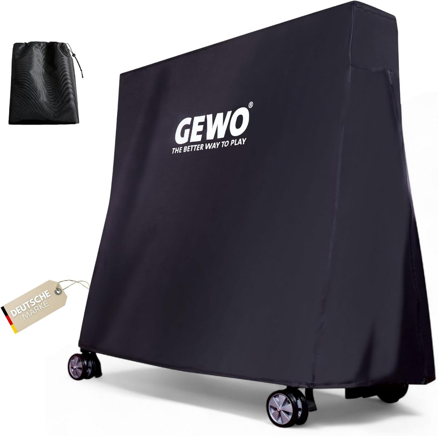 Gewo Tischtennisplatte Abdeckung Outdoor Pro, schwarz, Abdeckhaube für Tischtennistisch (1-tlg)