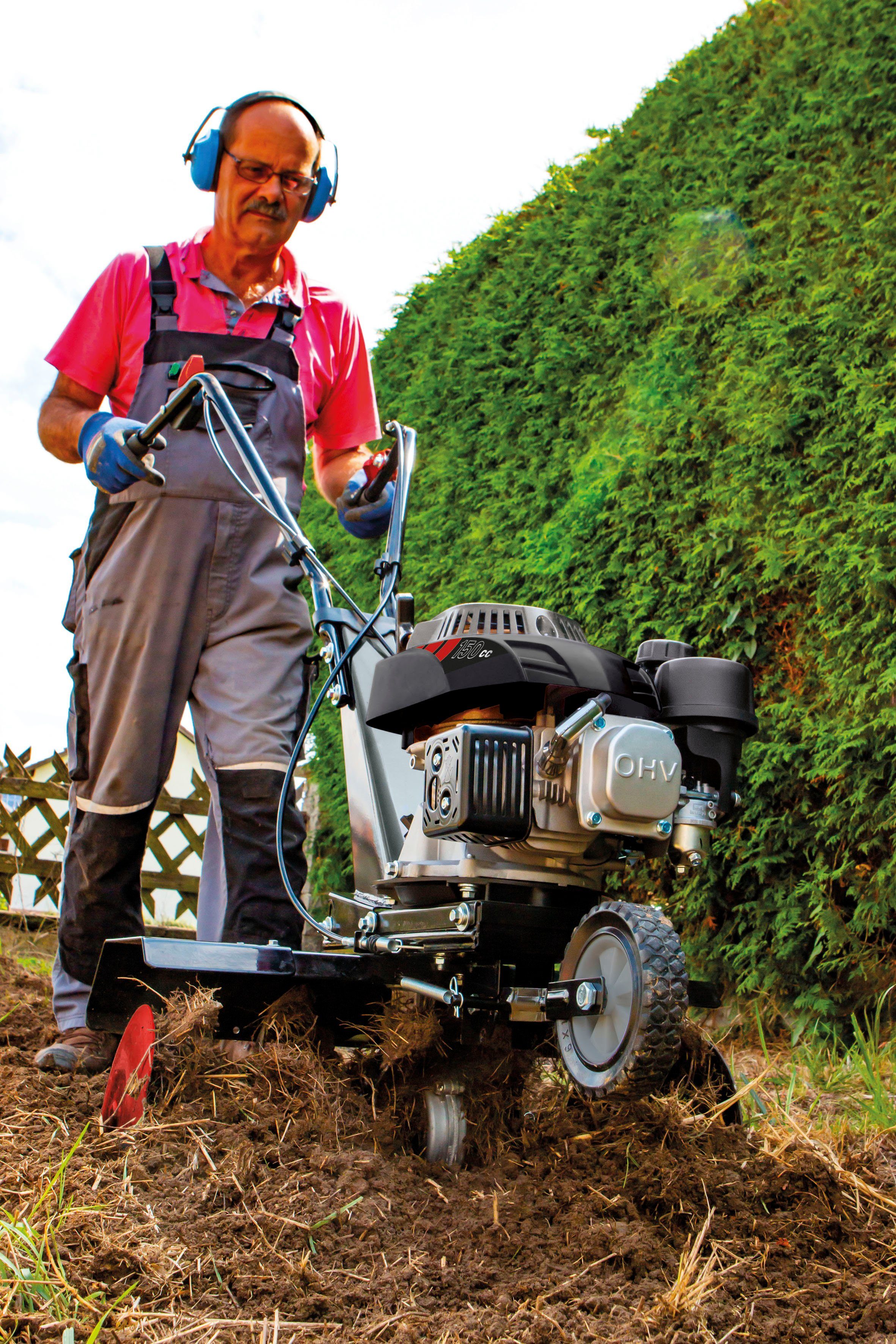 Scheppach Benzinmotorhacke MTP560, 56 cm Arbeitsbreite, 2,7kW/ 560mm Arbeitsbreite, 260mm Hackmesser