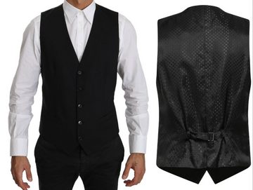 DOLCE & GABBANA Winterjacke Dolce & Gabbana Waistcoat Formal Dress Suit Vest Gilet Dress Wool West