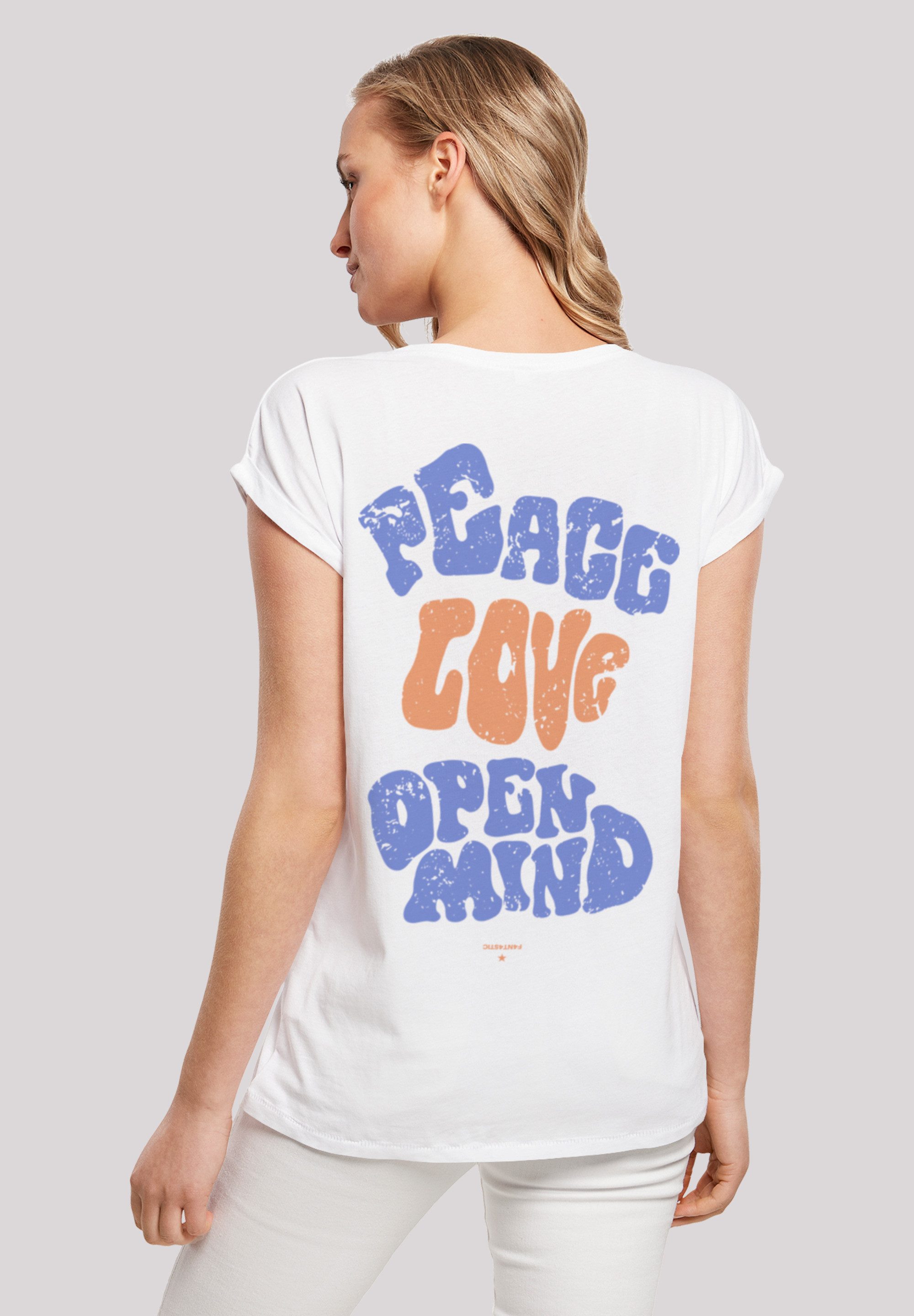 F4NT4STIC T-Shirt Peace Love and Open günstig online kaufen
