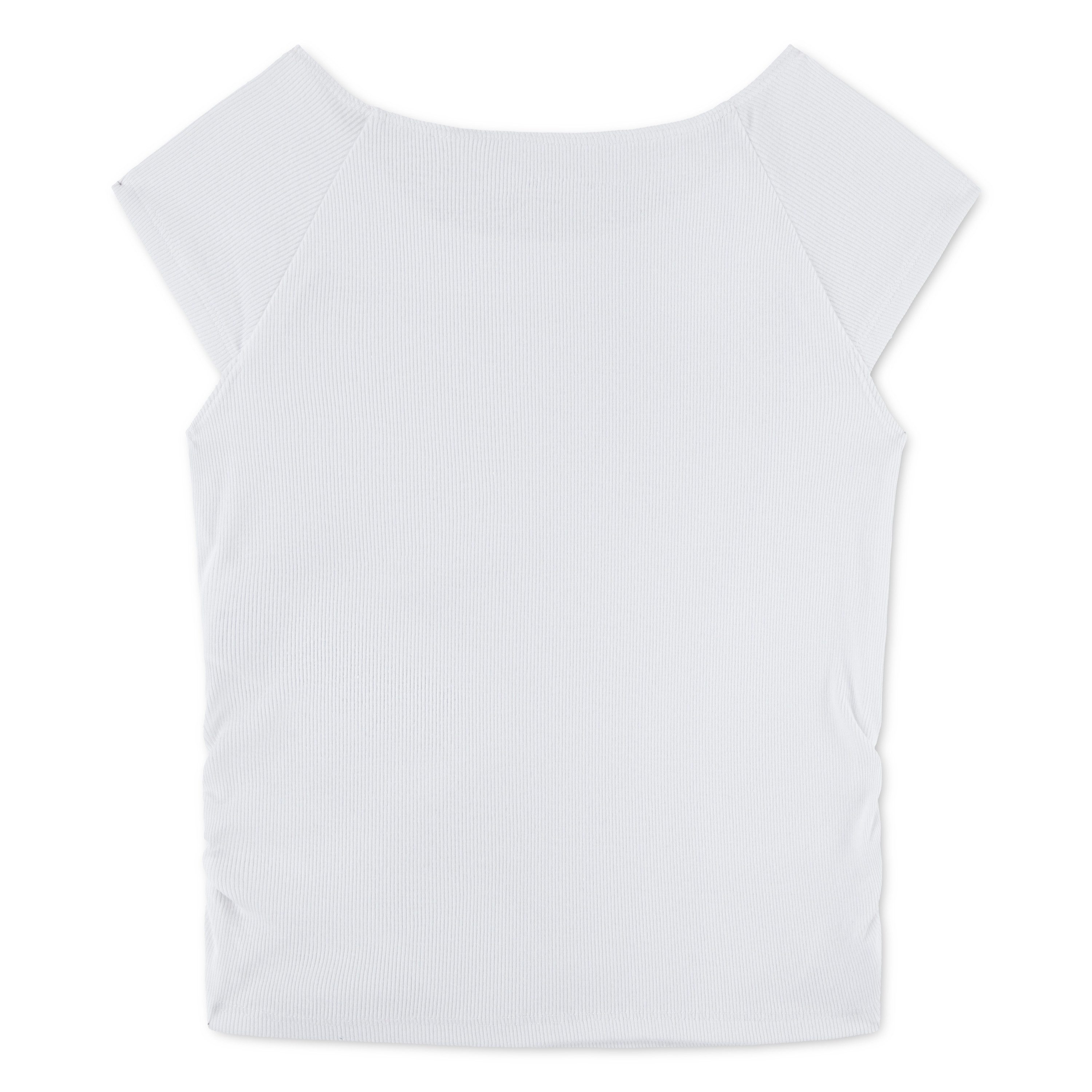 Abercrombie Kids T-Shirt AFG SS SHOULDER PLAY TOP mit Rüschen am Ausschnitt