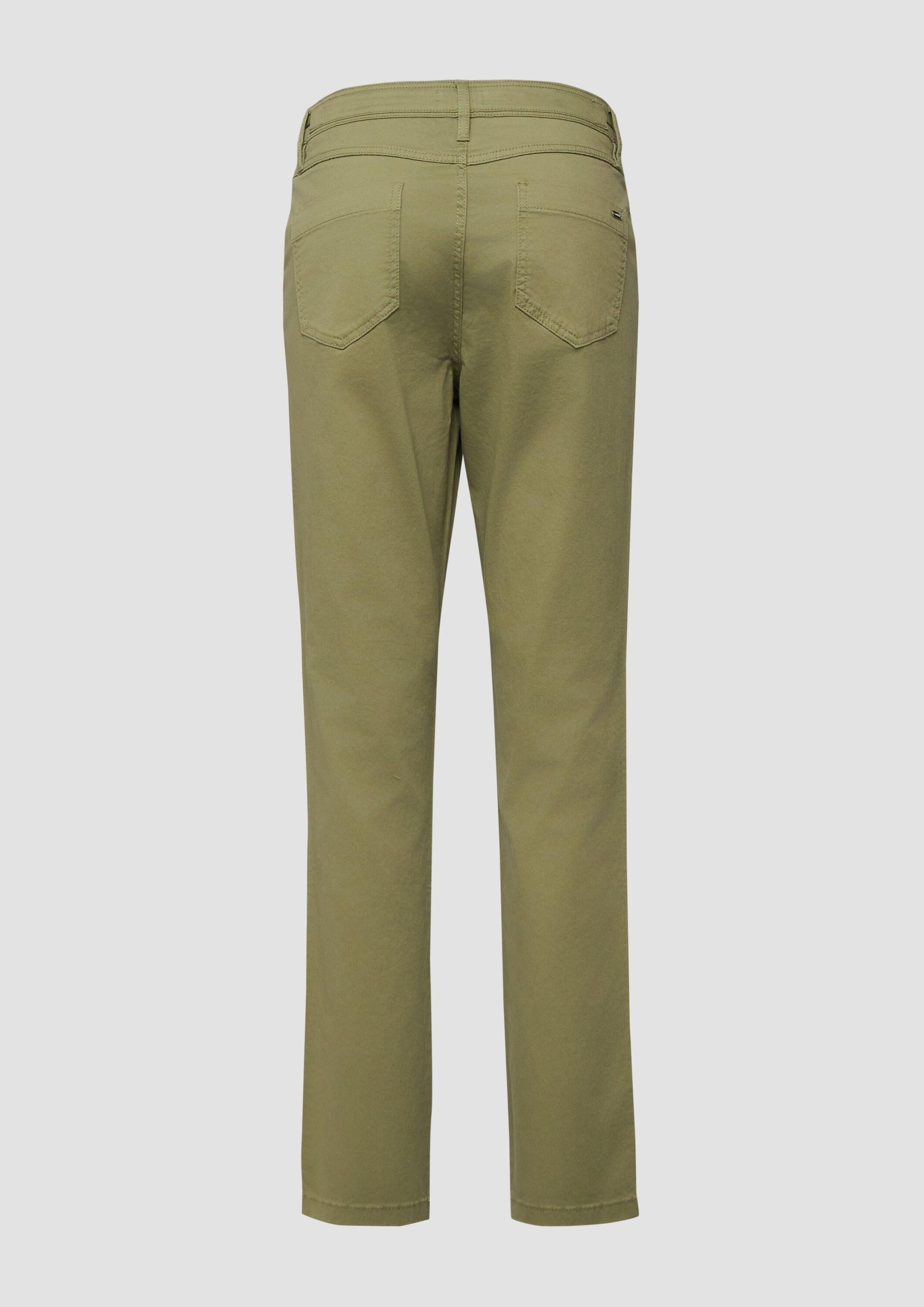 s.Oliver Chinos Hose Slim Fit-Hose aus Baumwollsatin