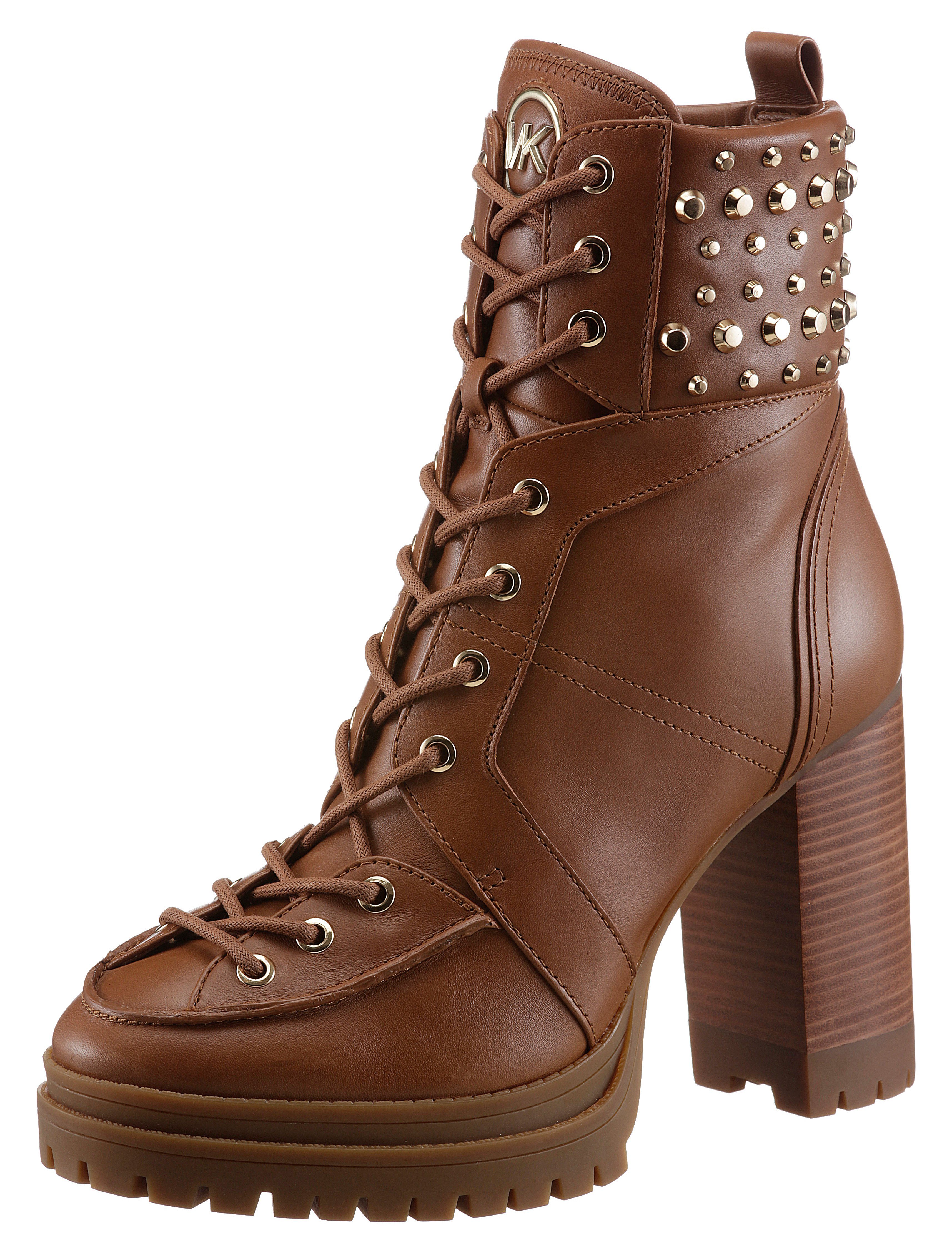 MICHAEL KORS YVONNE BOOTIE High-Heel-Stiefelette mit Nieten am Schaftrand