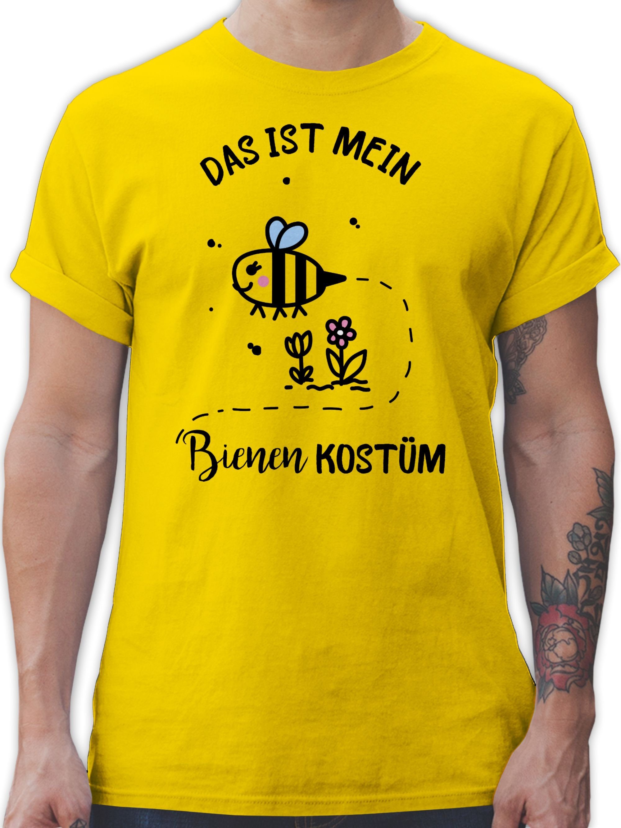 T-Shirt mein Das ist Gelb Outfit 1 Kostüm Shirtracer Karneval Bienen