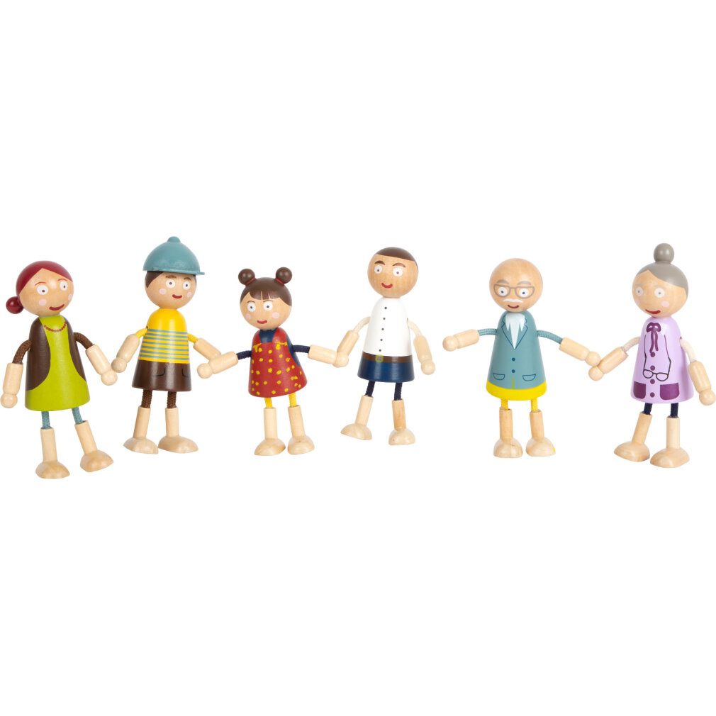 Small Foot Babypuppe Biegepuppen-Familie aus Holz
