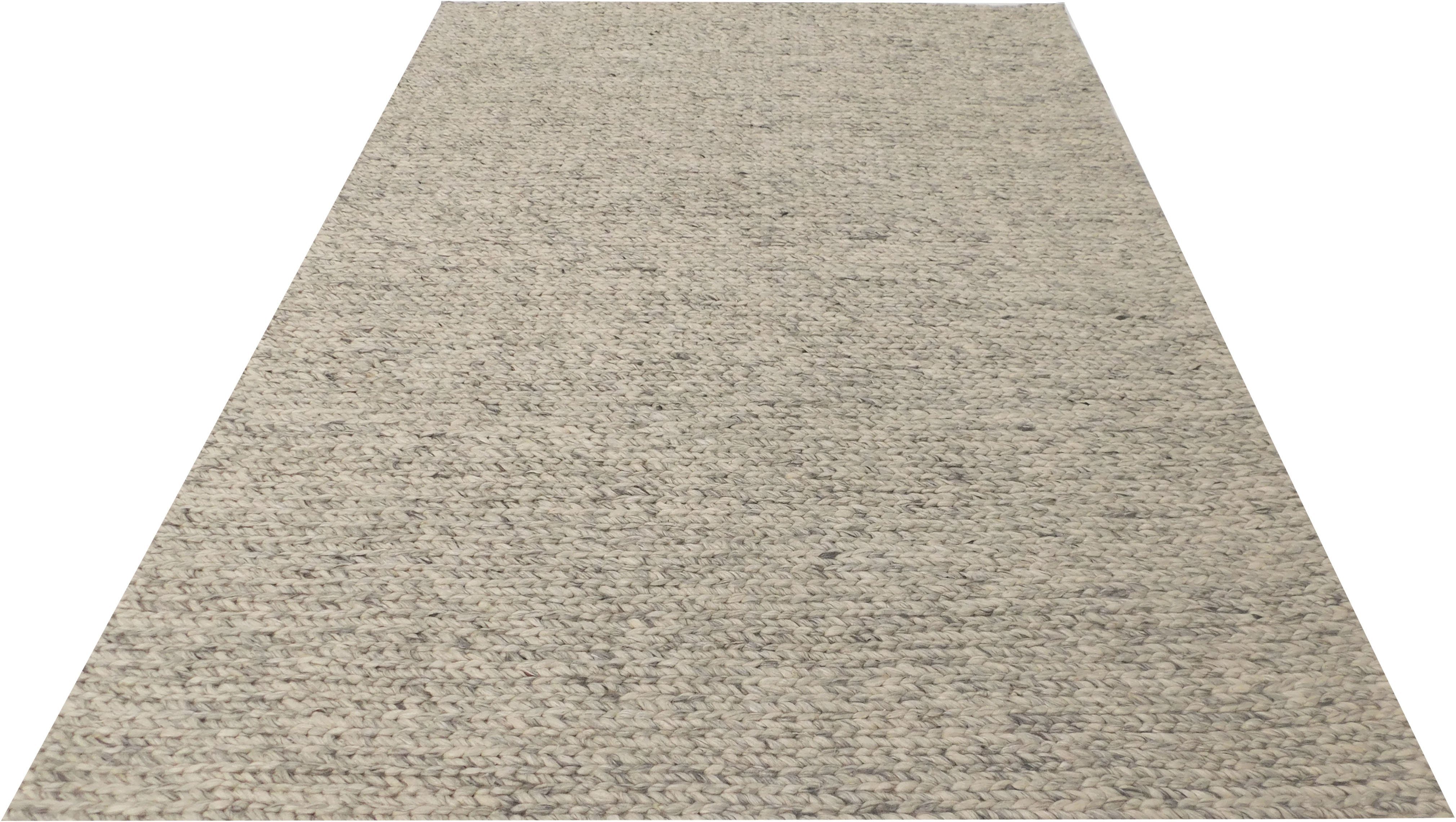 Teppich Sunita, LeGer Home by Lena Gercke, rechteckig, Höhe: 14 mm,  moderner Teppich in Strickoptik, Kurzflor, einfarbig, pflegeleicht