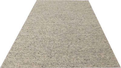 Teppich Sunita, LeGer Home by Lena Gercke, rechteckig, Höhe: 14 mm, moderner Teppich in Strickoptik, Kurzflor, einfarbig, pflegeleicht