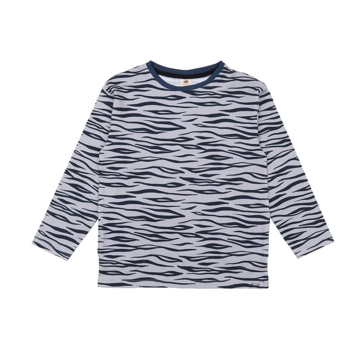 Walkiddy Langarmshirt Kinder Shirt aus Bio-Baumwolle mit Tiger-Muster