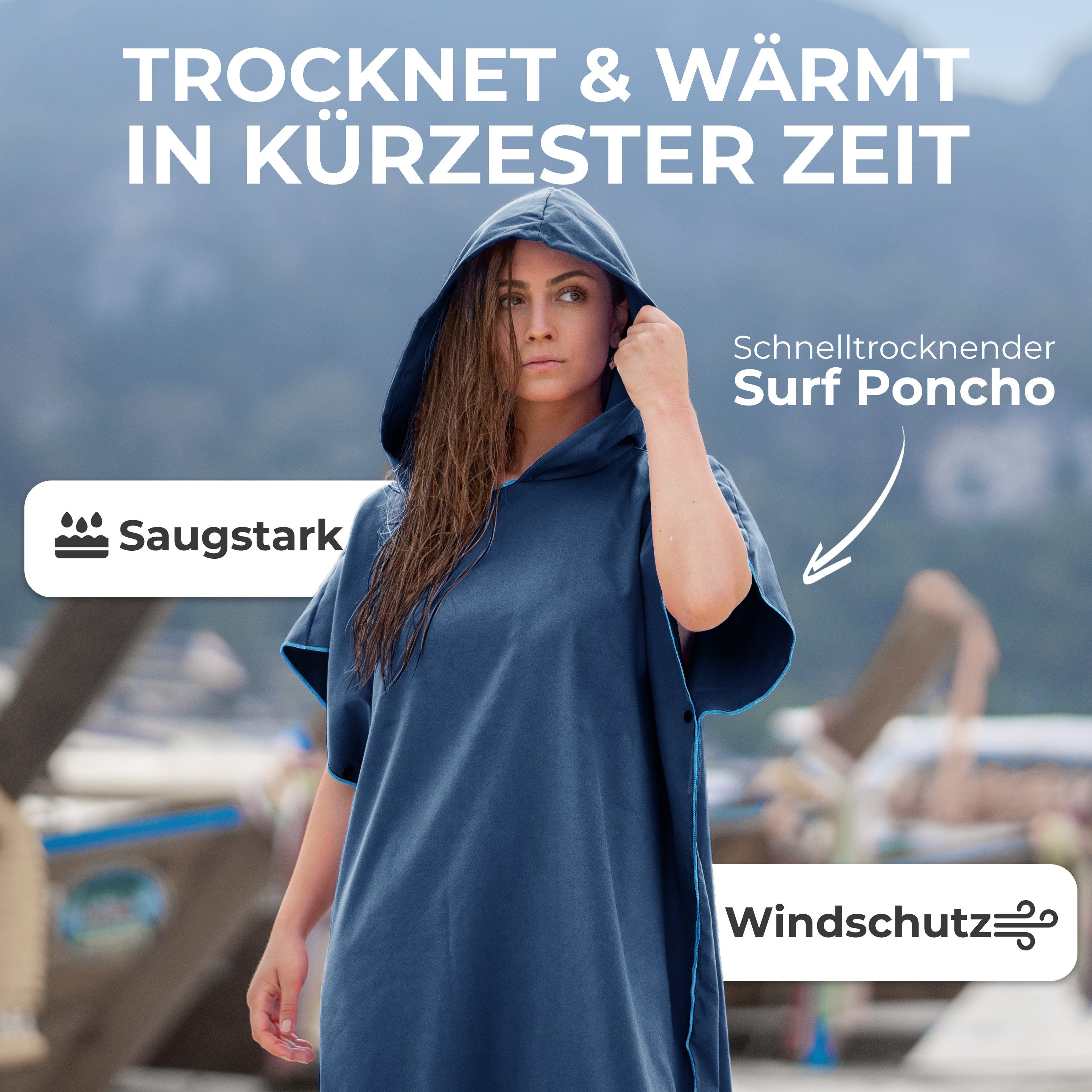 NirvanaShape Handtücher Handtuch-Poncho, Umziehhilfe & Handtuch zugleich Su günstig online kaufen