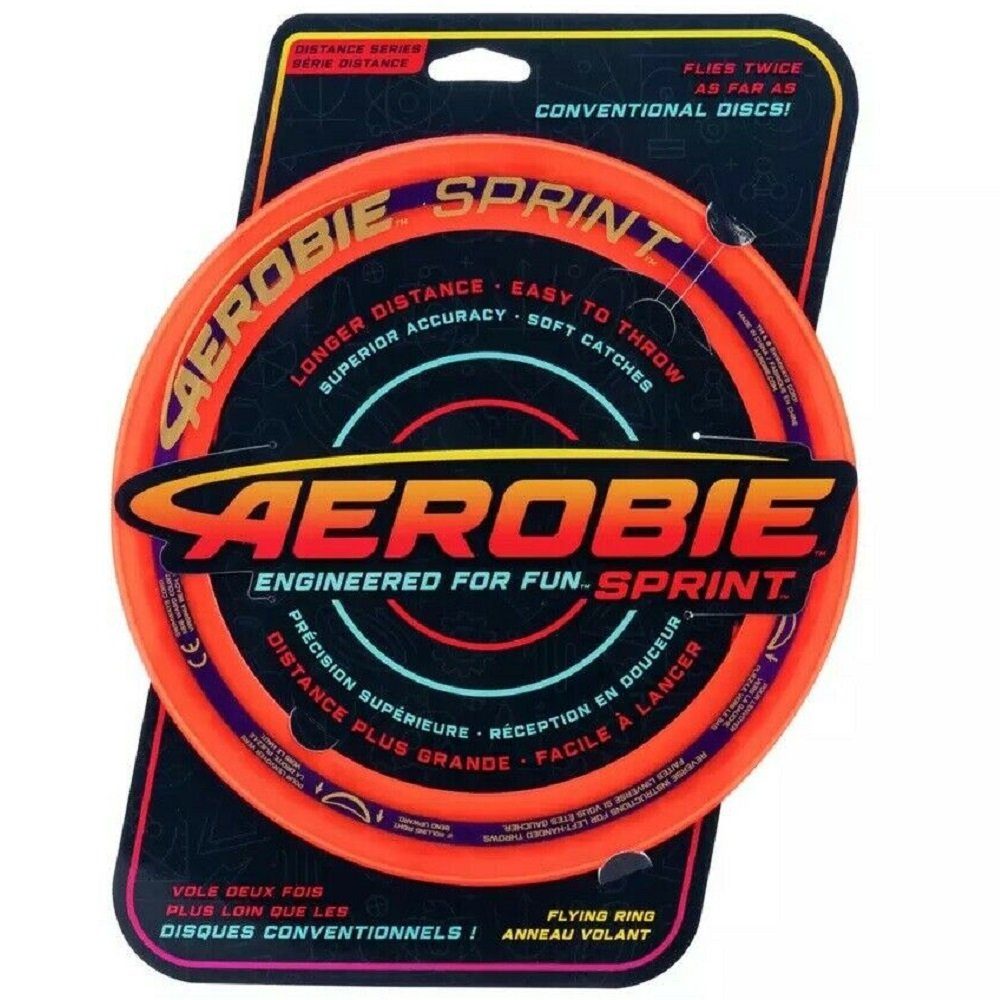 AEROBIE Spielzeug-Gartenset Aerobie Wurfring Sprint, 25 cm - Orange, (Packung)