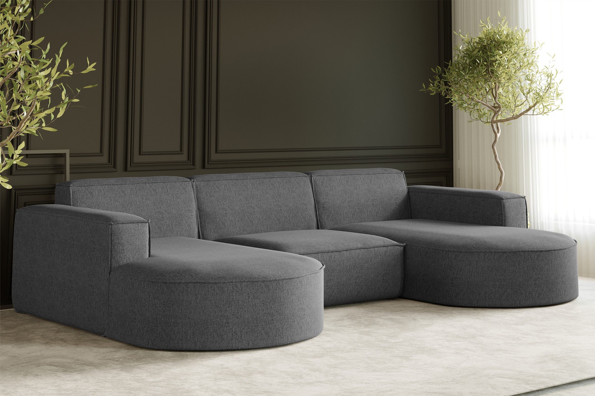Kaiser Möbel Ecksofa Sofa U form, günstig online kaufen