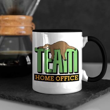 Trendation Tasse Arbeit Tasse "Team Homeoffice" - Geschenkidee für Faultier-Fans