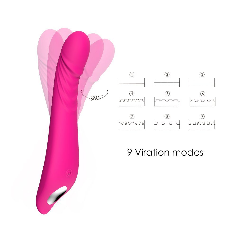 Mit ARES Stimulation, S-Hand 2-tlg), Vibrator G-Punkt-Vibrator (Packung, Klitoris 9 Rotation modi