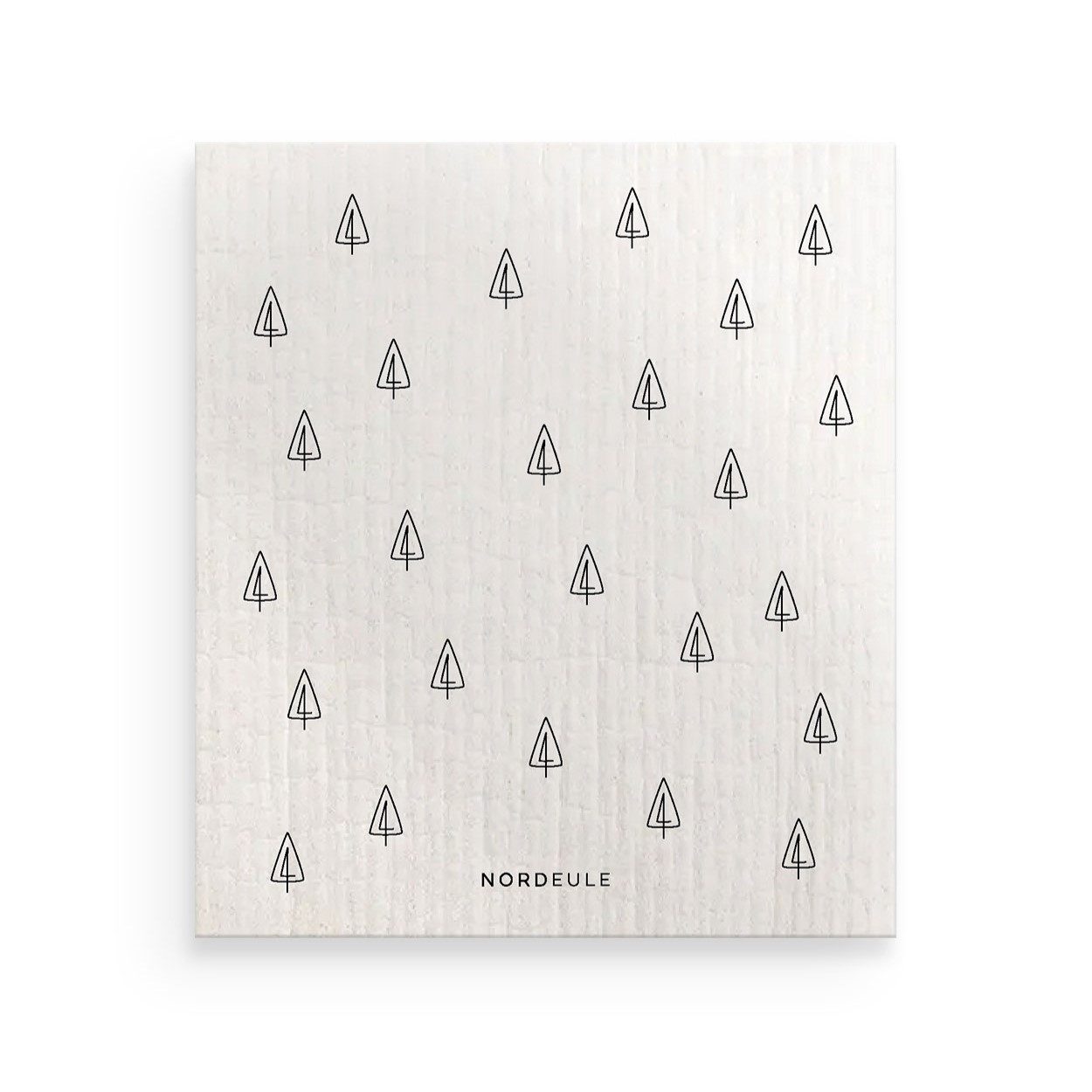 NORDEULE Schwammtuch Tanne No.2 im 3er Set, Reinigungstuch im nordischen Stil, für Glanzmomente im Alltag oder als Geschenk zu Weihnachten