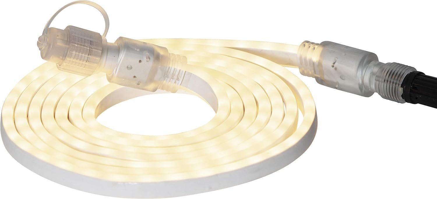 STAR TRADING LED-Lichterkette System 24, Lichterschlauch,EXTRA', System 24, flach, Zubehör, 180 LEDs, warmweiß