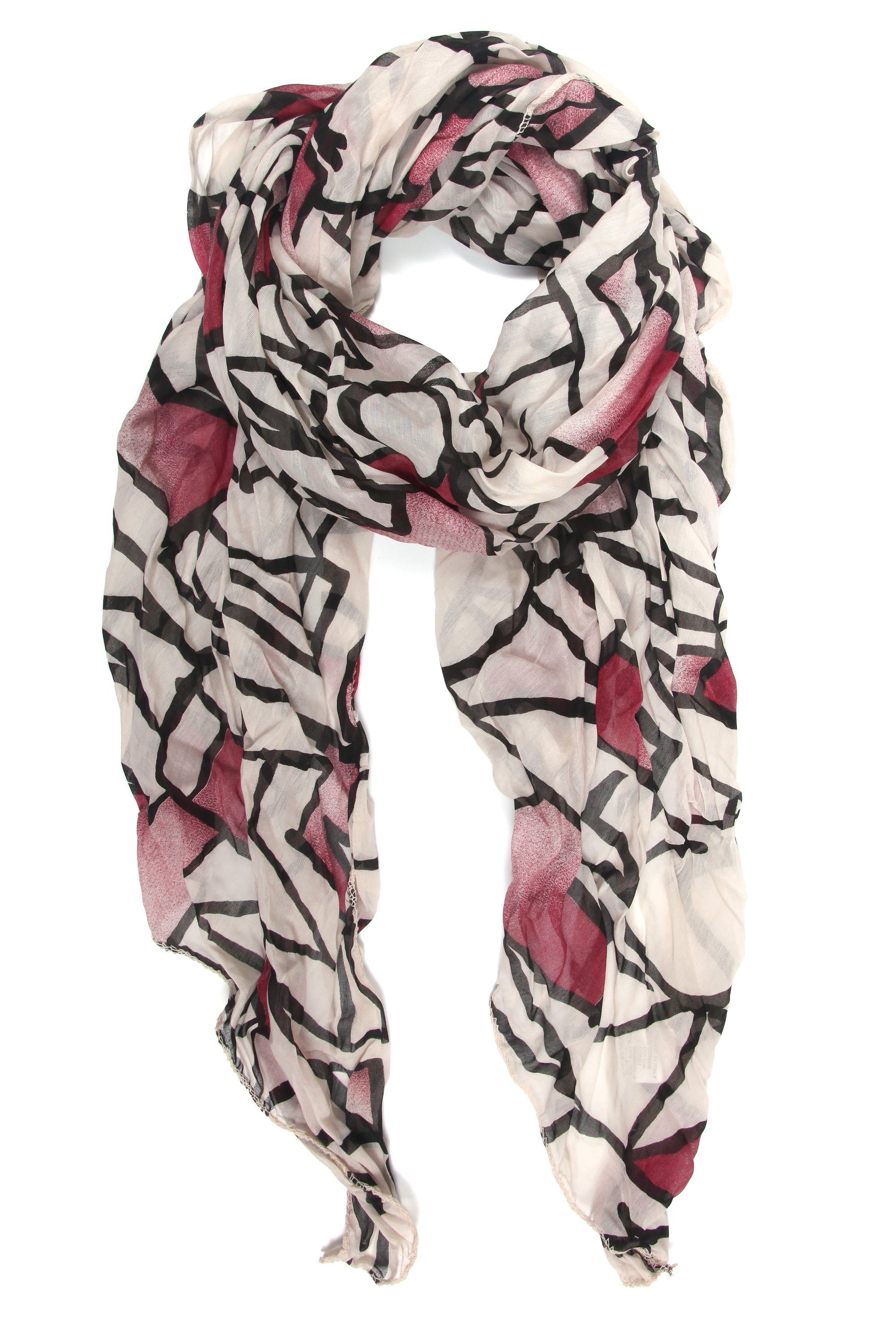 COLLEZIONE ALESSANDRO Modeschal Osaka, (1-St), mit Seidenanteil