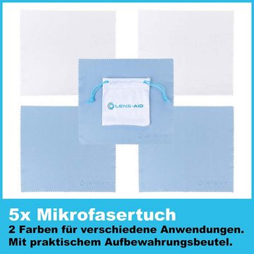 Lens-Aid Kamerazubehör-Set 2er-Reinigungsset (Reinigungsstift + 5x Mikrofasertücher), (2 tlg)