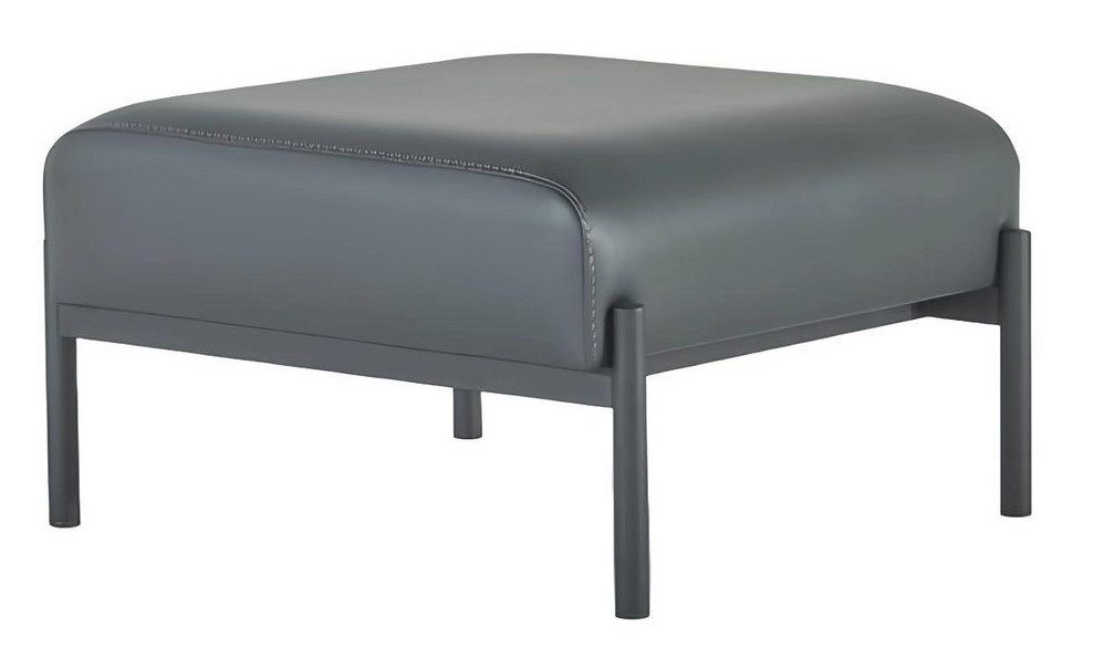 JVmoebel Підніжка Табурети Rechteckig Leder Modern Schwarz Flur Diele Büroeinrichtung Büro (Hocker), Made in Europa