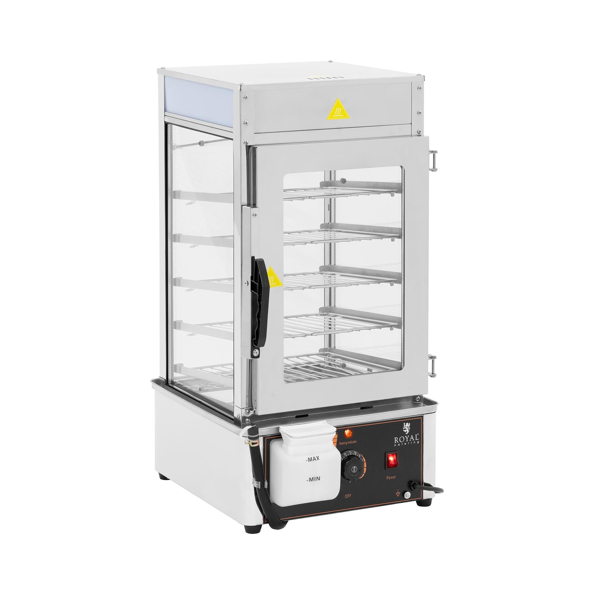 Royal Catering Dampfgarer Dumpling Steamer Garer Knödeldämpfer Dampfnudeln Klößen Mais Gastro, 1250 W